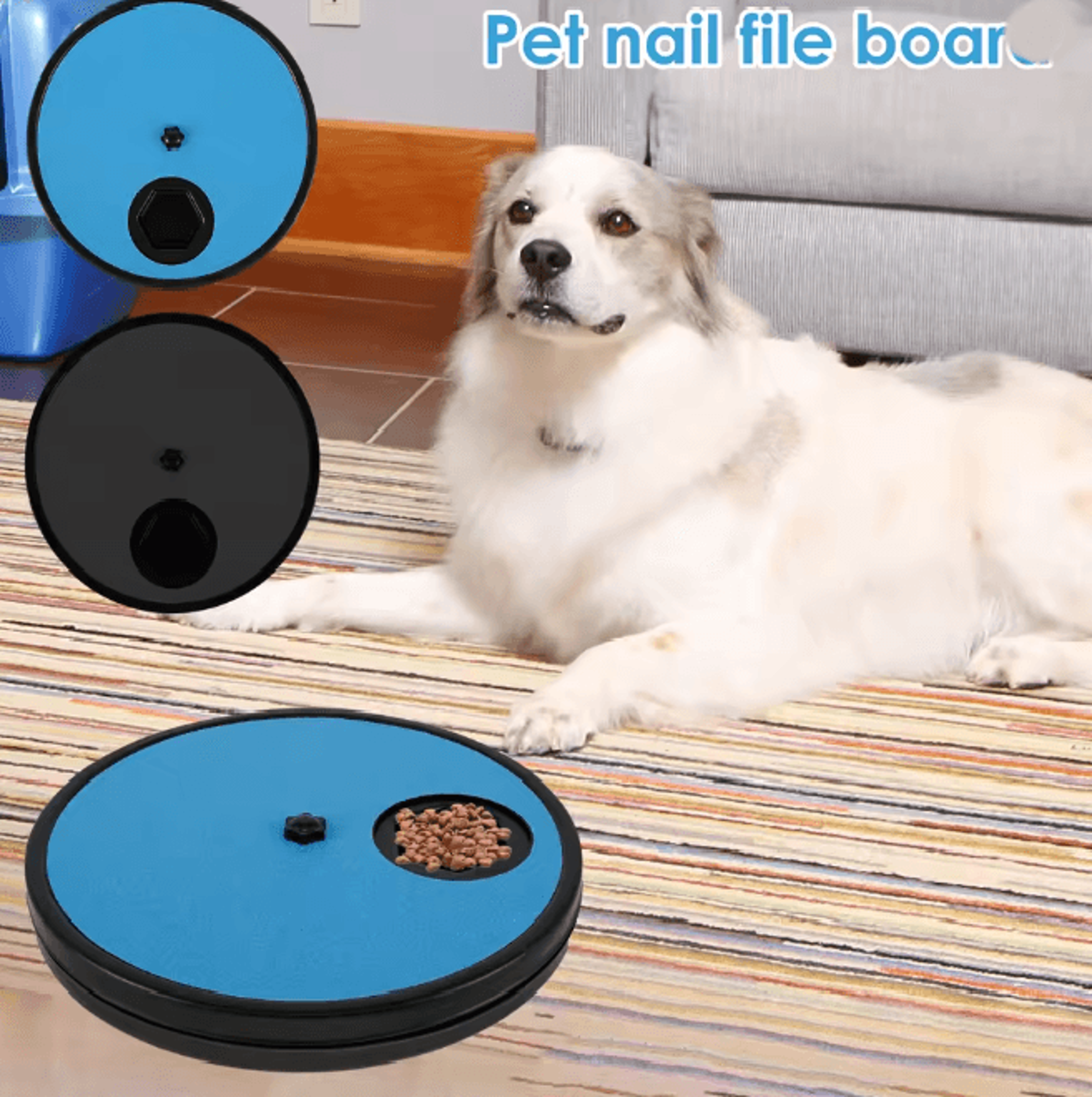 3 In 1 Dog Nail Scratch Pad Interactive Grooming And Treat Board 0