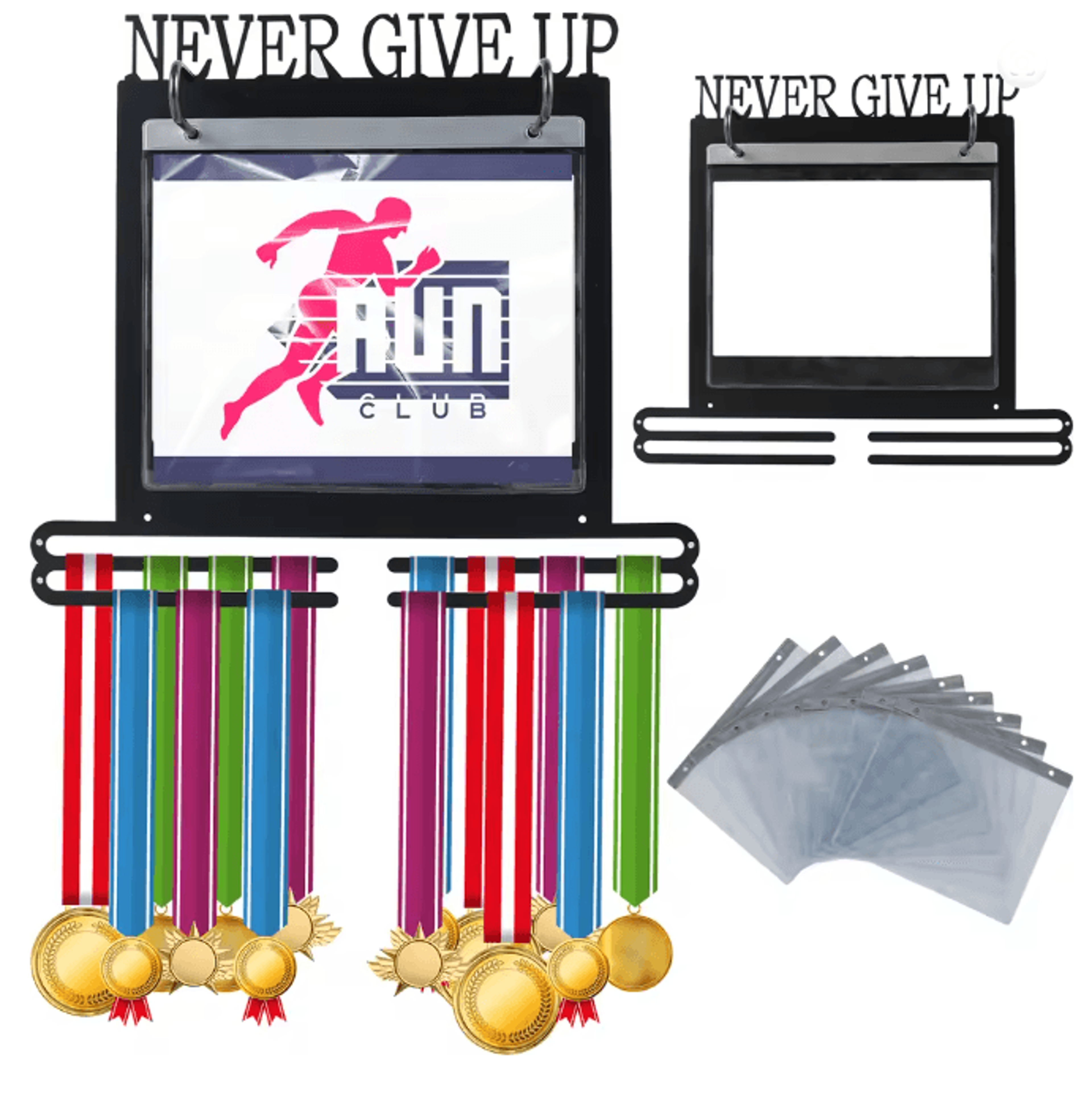 Metal Sports Medal Display Rack Football Race Medal Wall Organizer 5