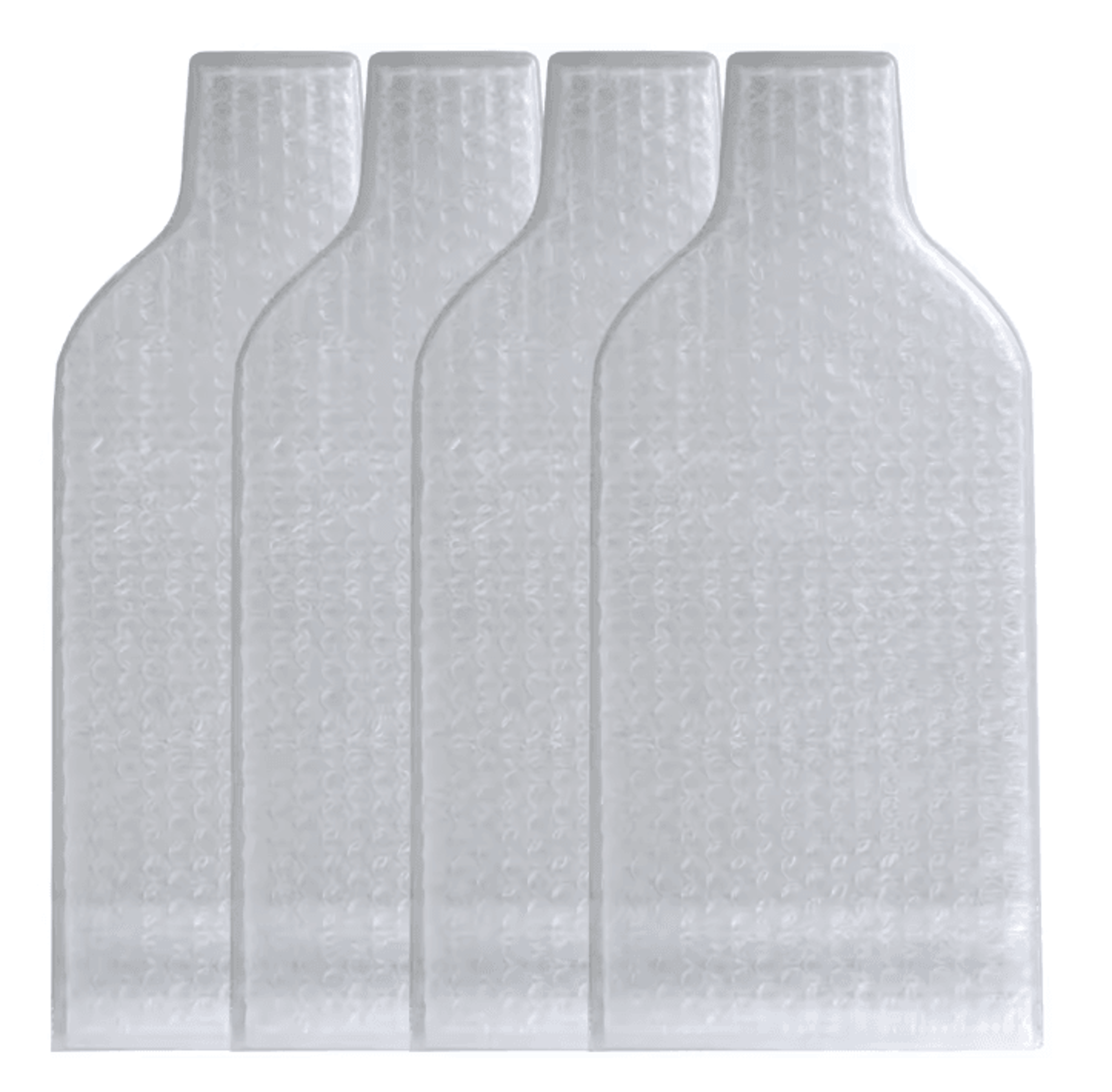 Reusable Wine Bottle Travel Protector Bags With Bubble Liner Set 4