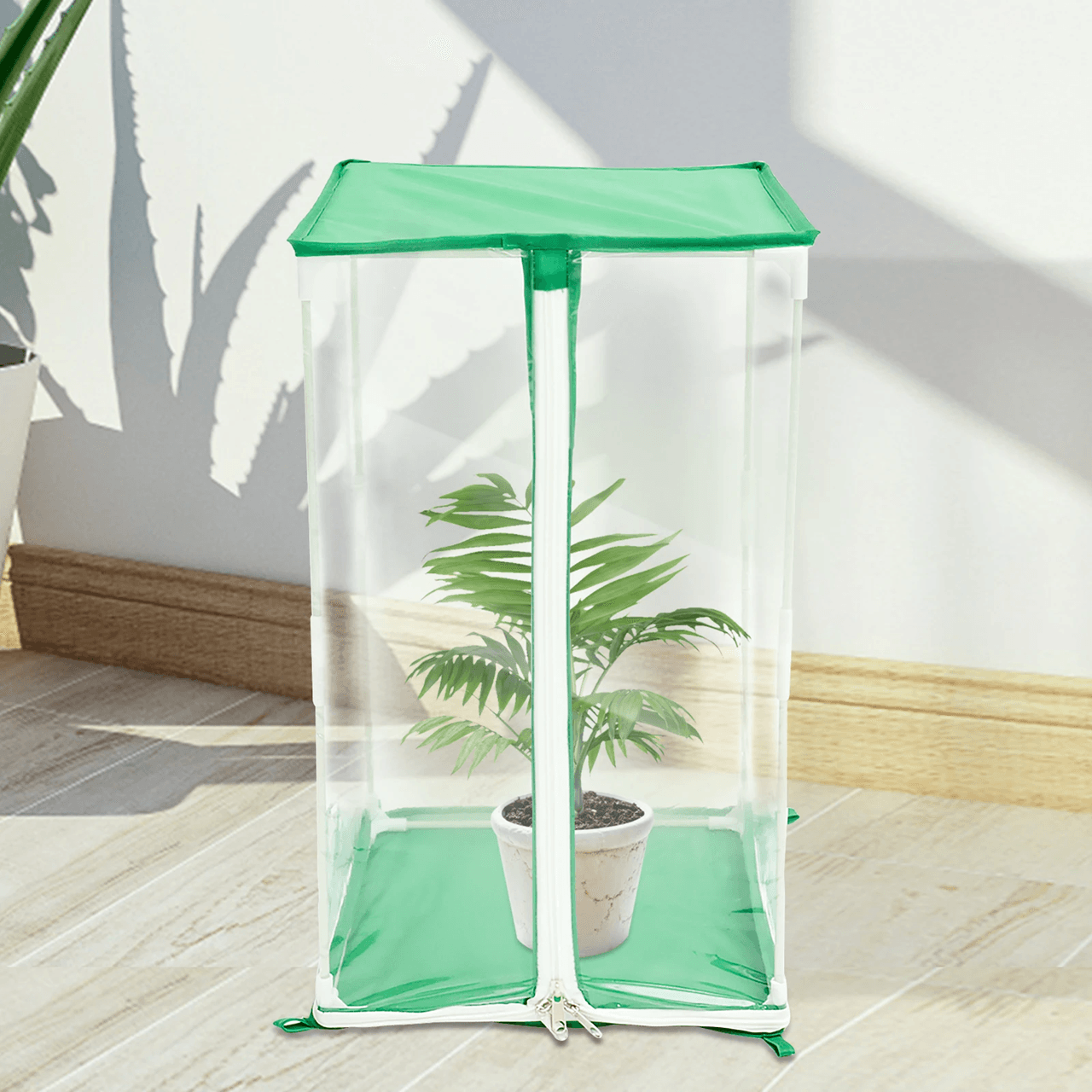 Portable Mini Greenhouse PVC Plant Cover With Stakes For Outdoor Gardening 0