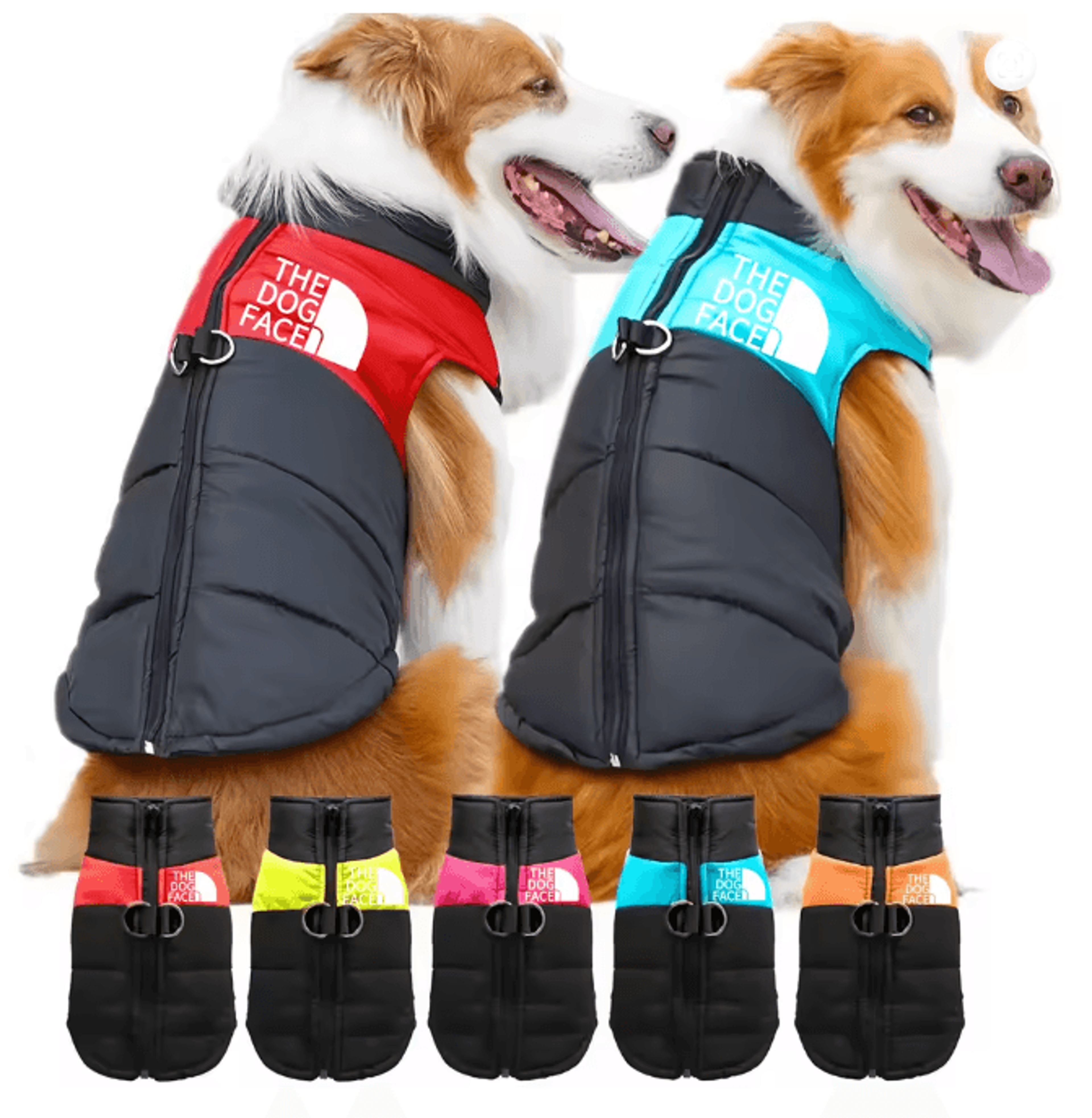 Warm Dog Hoodie Jacket Winter Sports Coat For Medium And Large Dogs 0