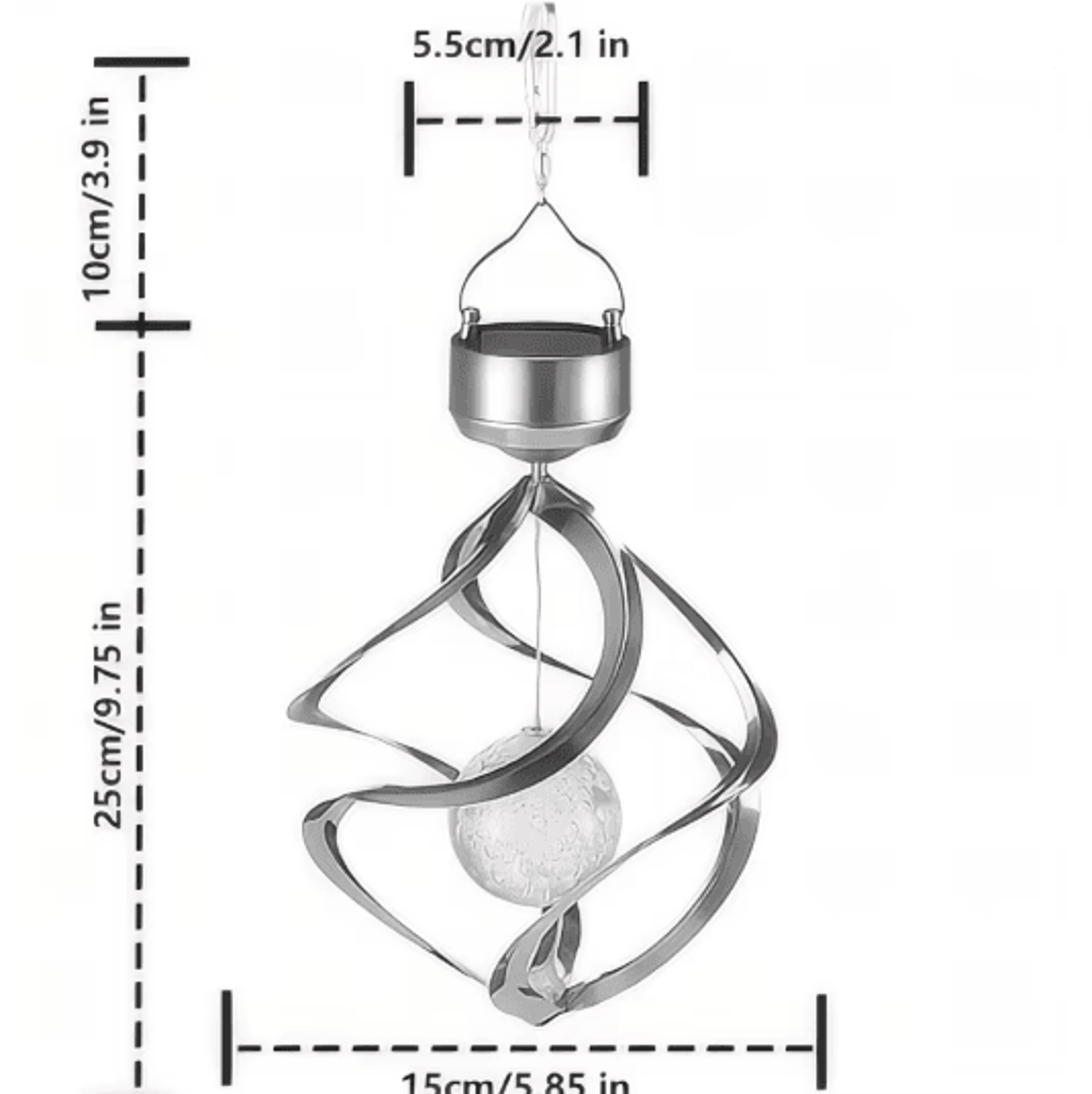 Celestial Glow Solar Wind Chime Light Outdoor Garden Decor 3