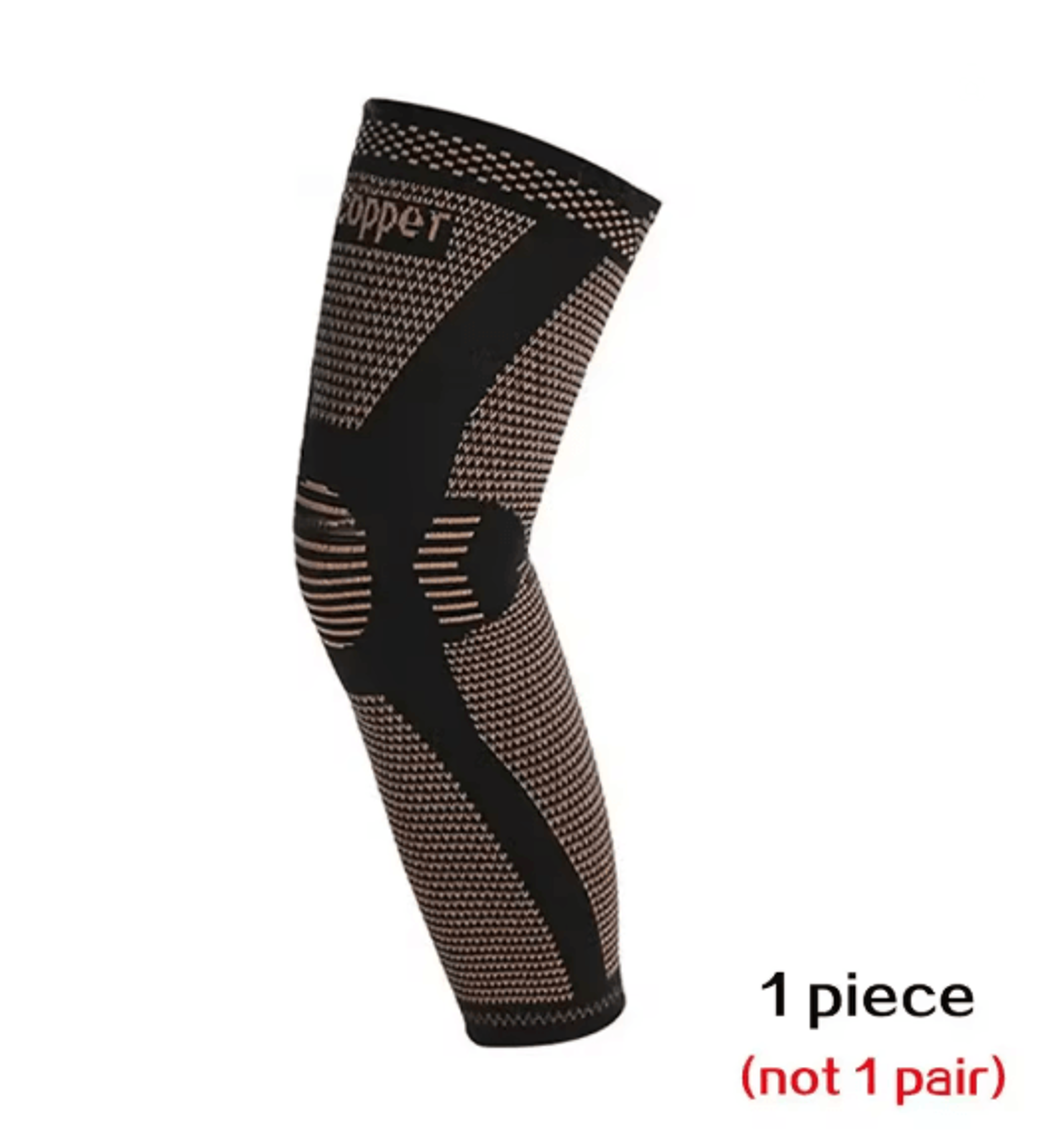 Copper Compression Full Leg Sleeve Knee Support For Sports And Recovery 3