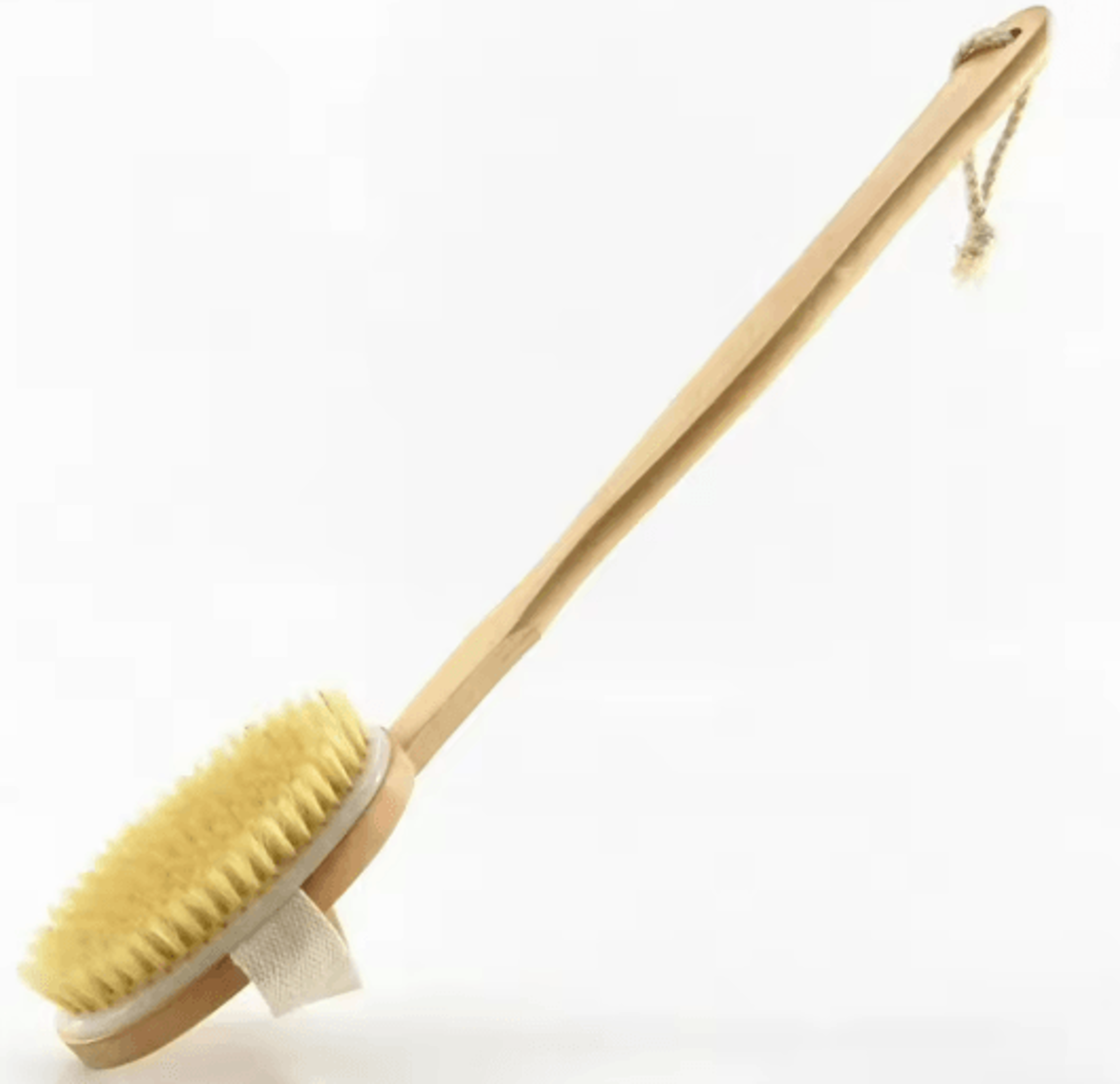 Natural Bristle Back Scrubber With Wooden Handle For Deep Exfoliation 4