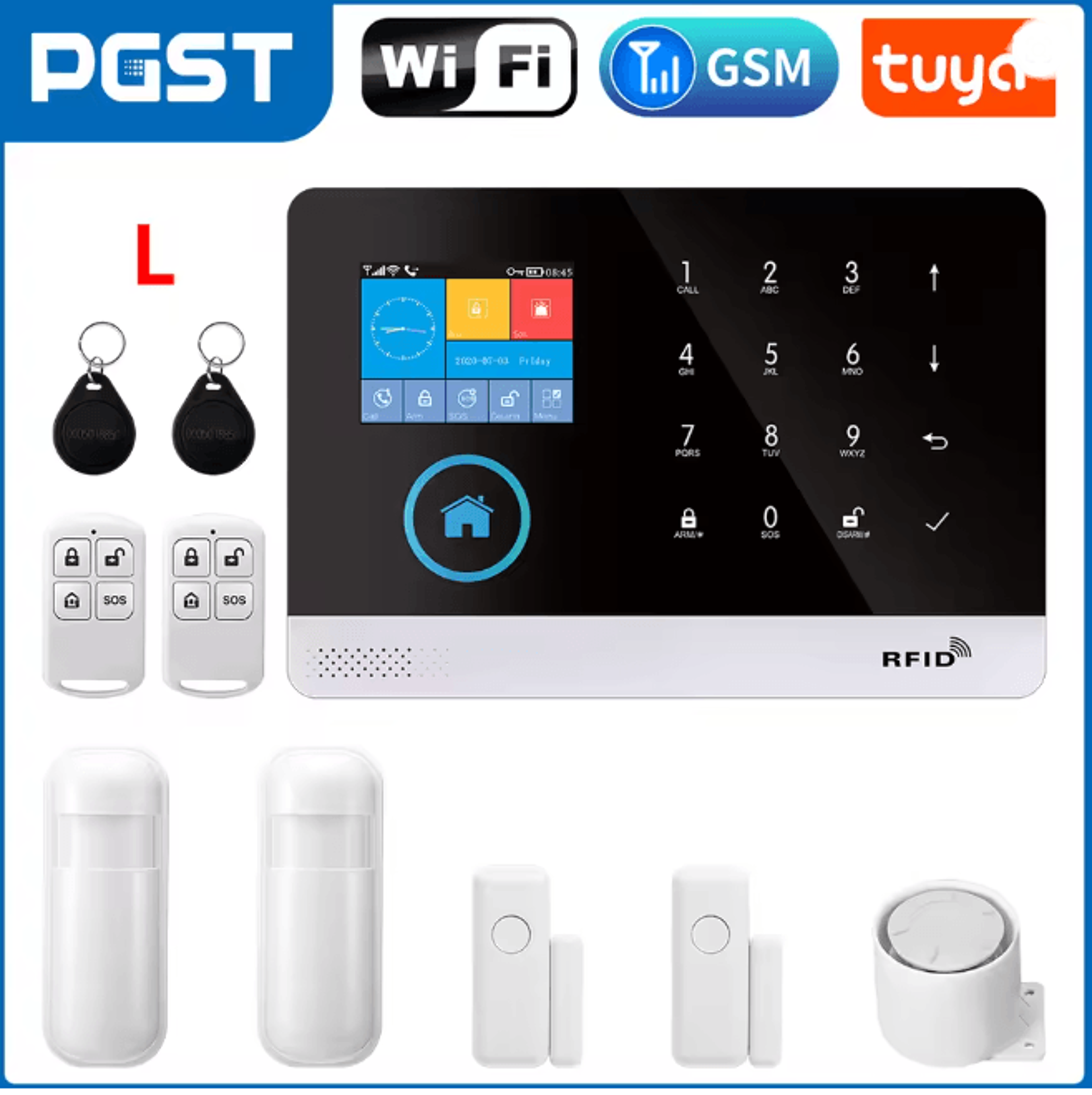 PGST Smart Home Security Alarm System Wireless GSM WIFI With App Control 4