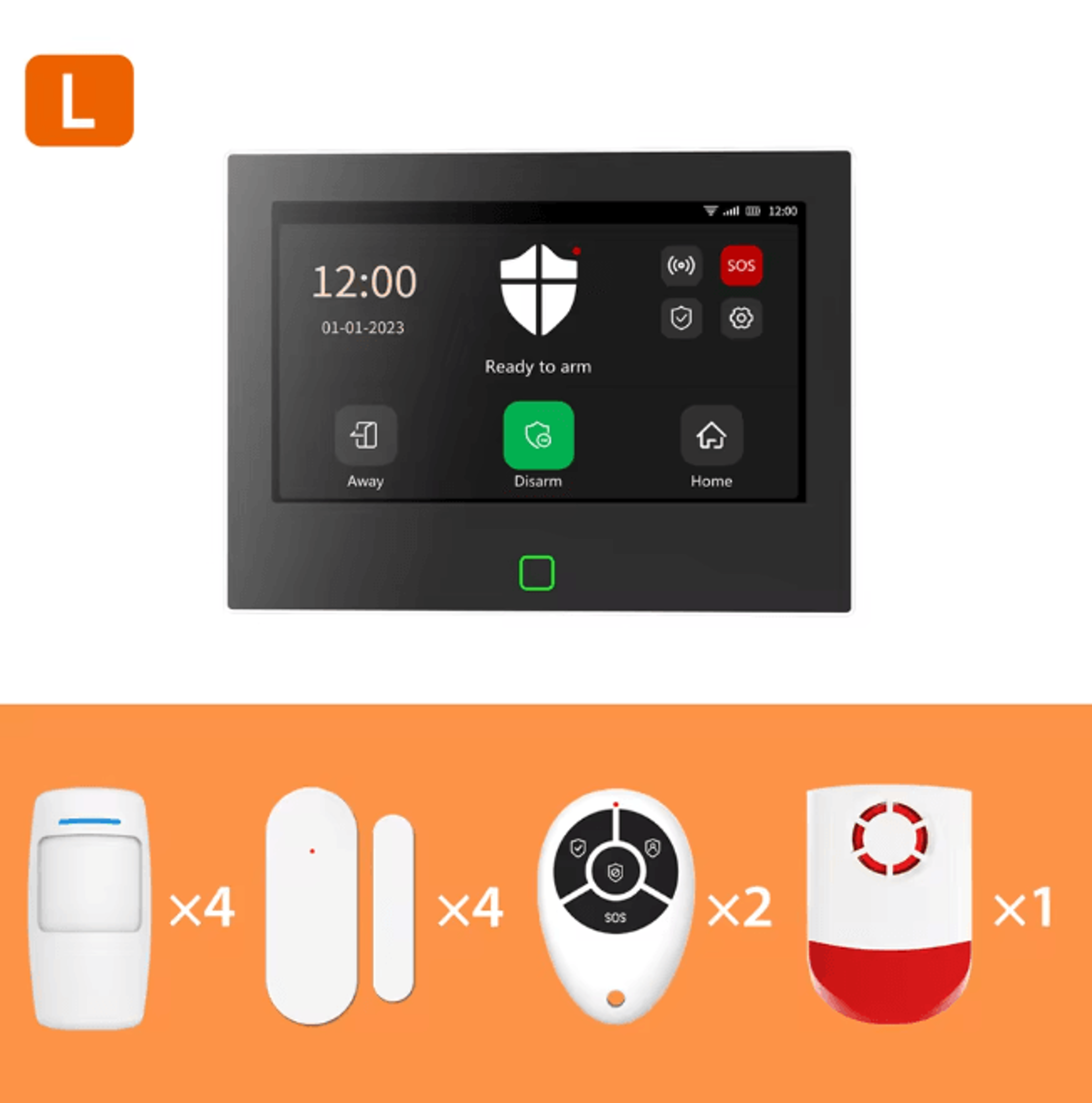 Staniot Smart Home Security Alarm System Wireless 4G WIFI With Touch Screen Siren 10