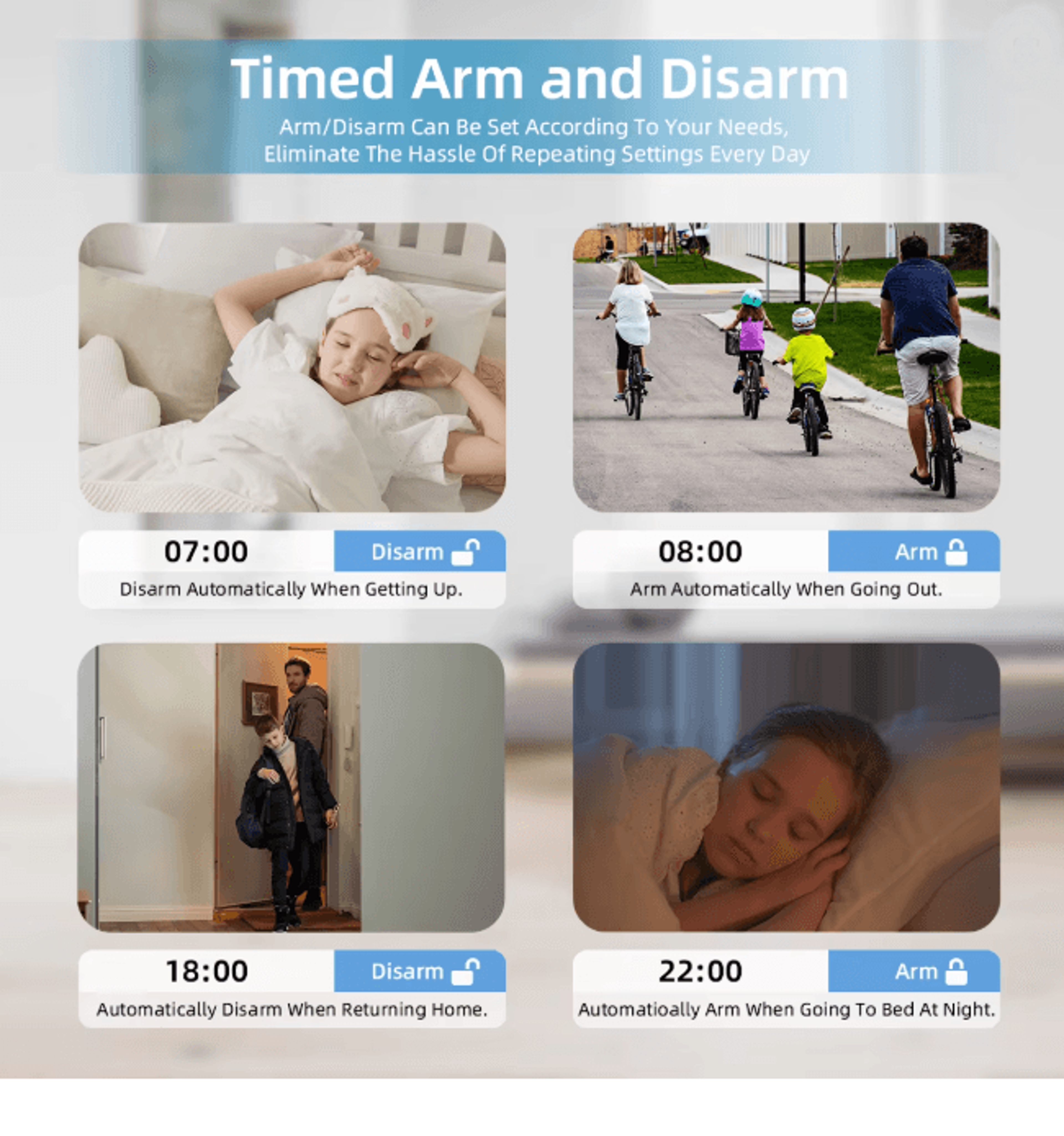 PG109 Smart Home Security Alarm System WIFI GSM With Touch Screen And App Control 2