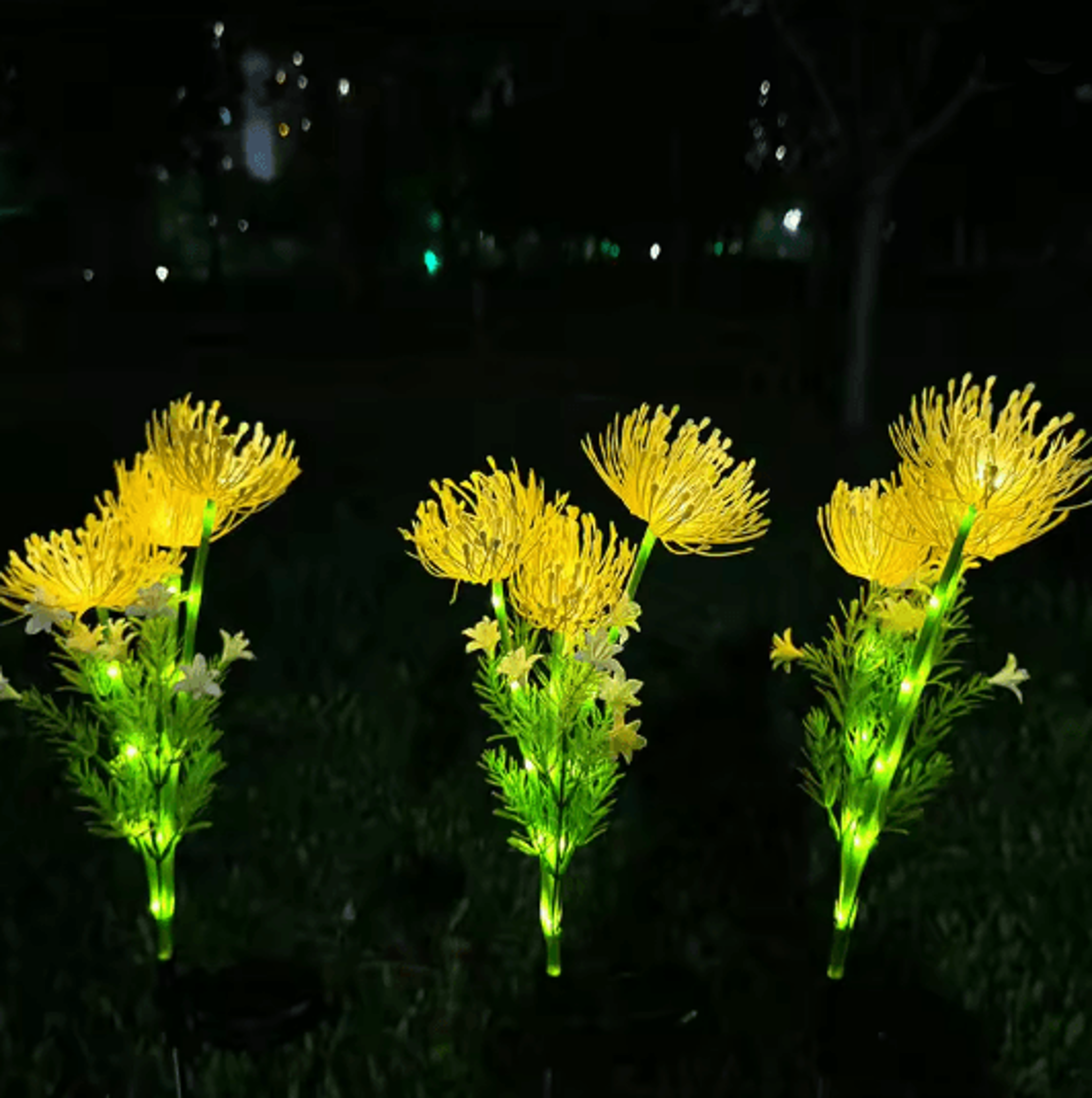 BloomGlow Solar Garden Flower Lights For Outdoor Lawn And Courtyard Decor 5