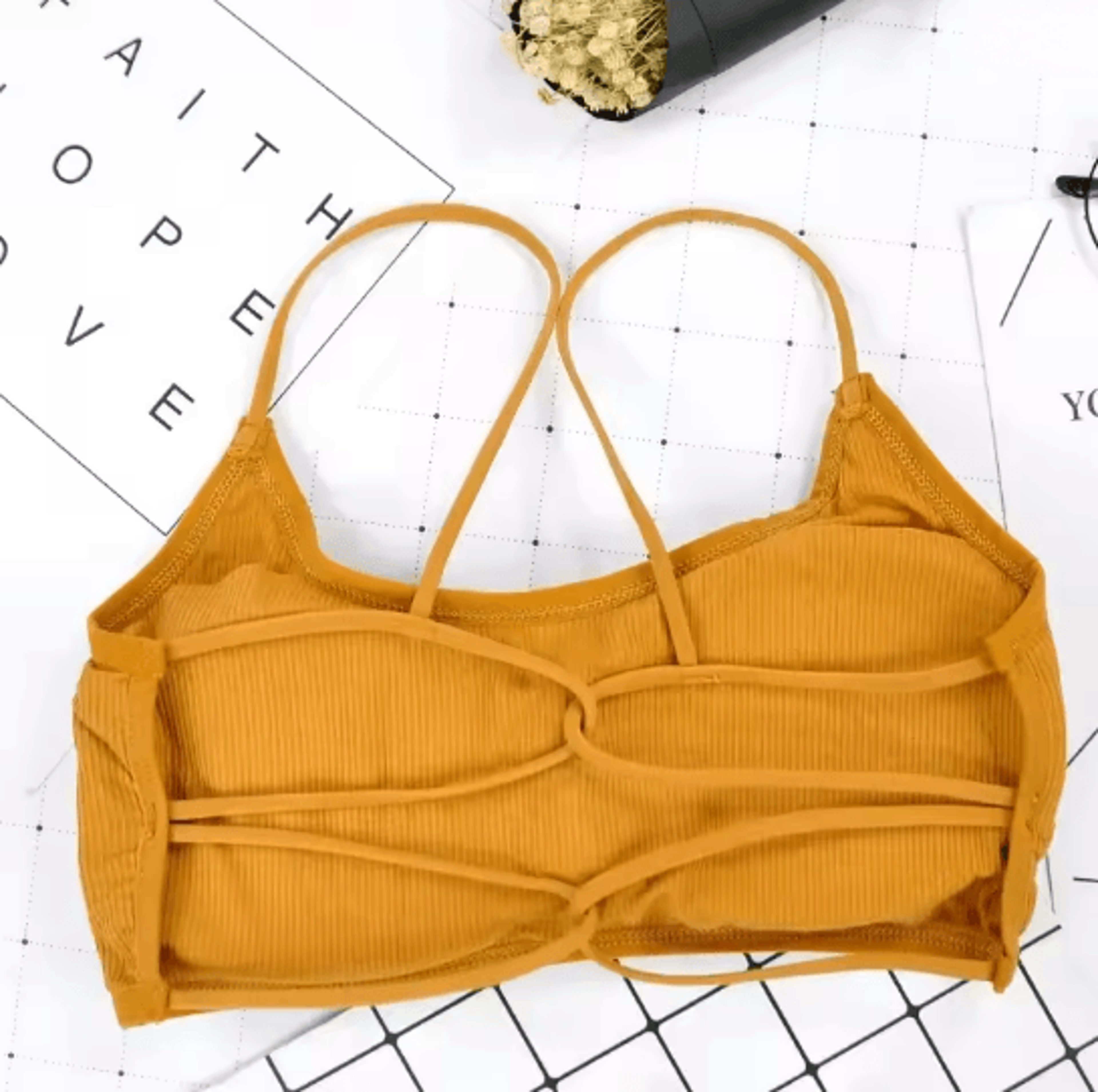 FlexEase Wireless Sports Bra With Removable Pads And Beauty Back Design 3