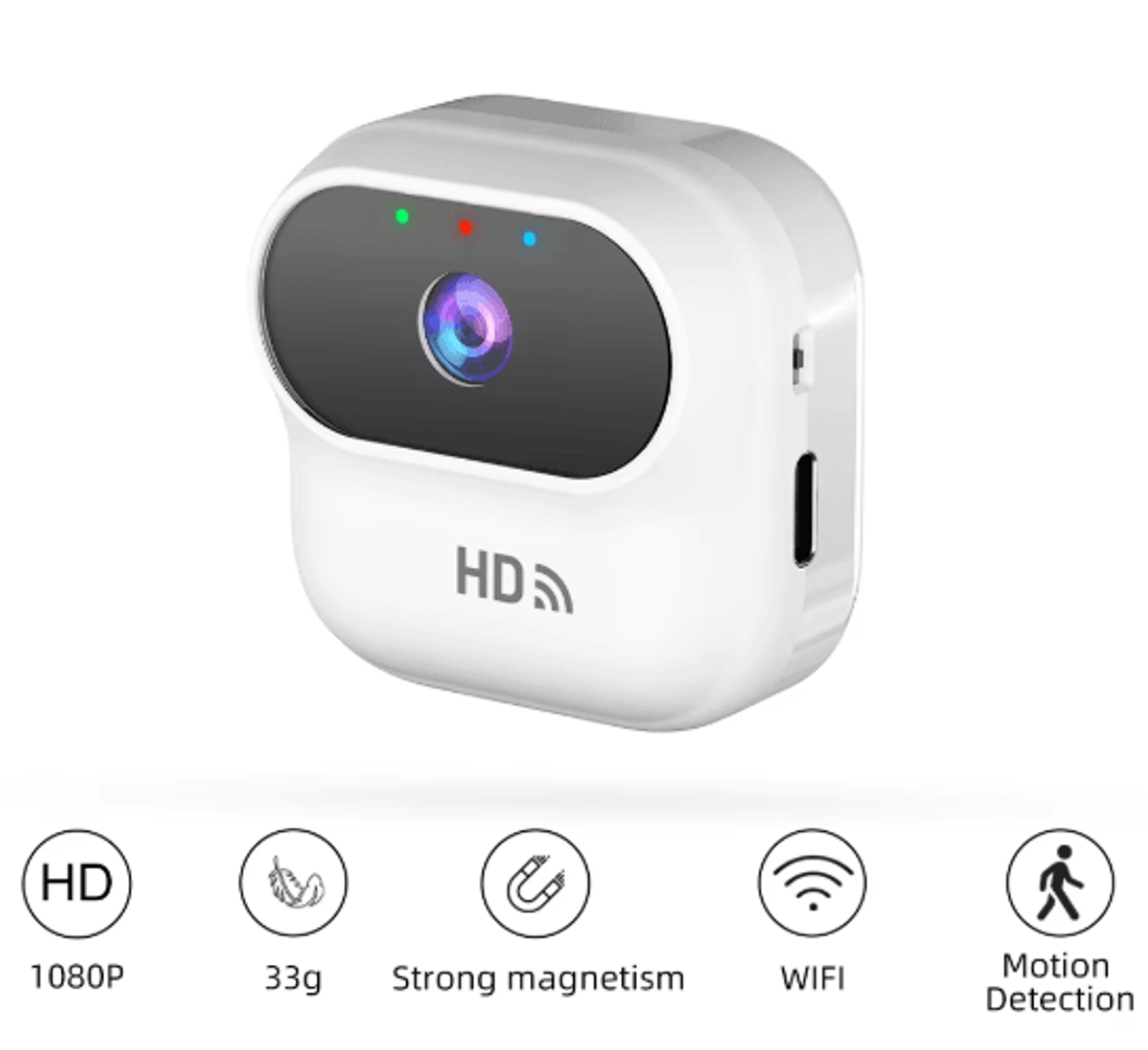 Ourlife A800 Mini WiFi Security Camera 1080P Smart Home Surveillance Camera 0