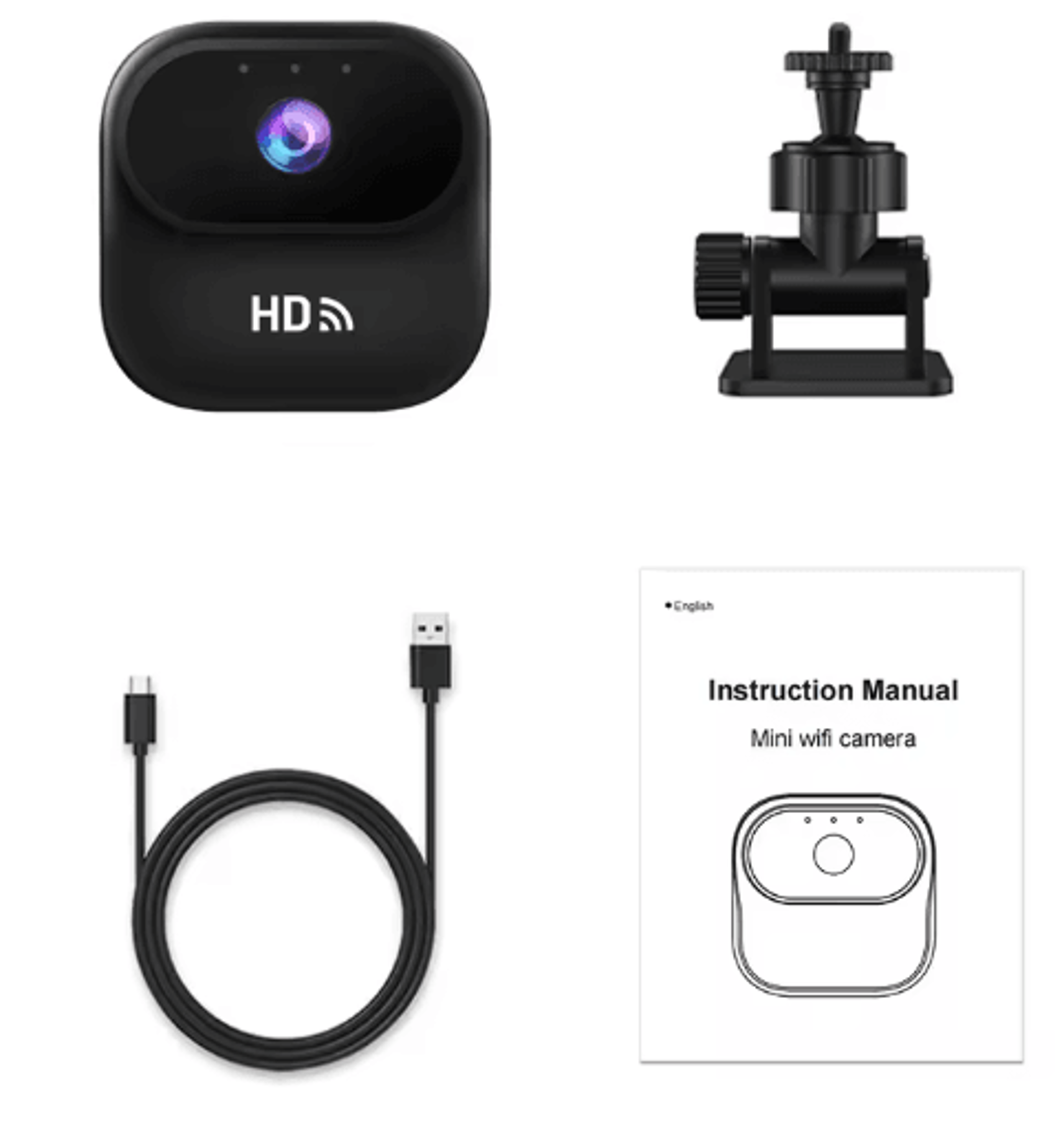 Ourlife A800 Mini WiFi Security Camera 1080P Smart Home Surveillance Camera 4