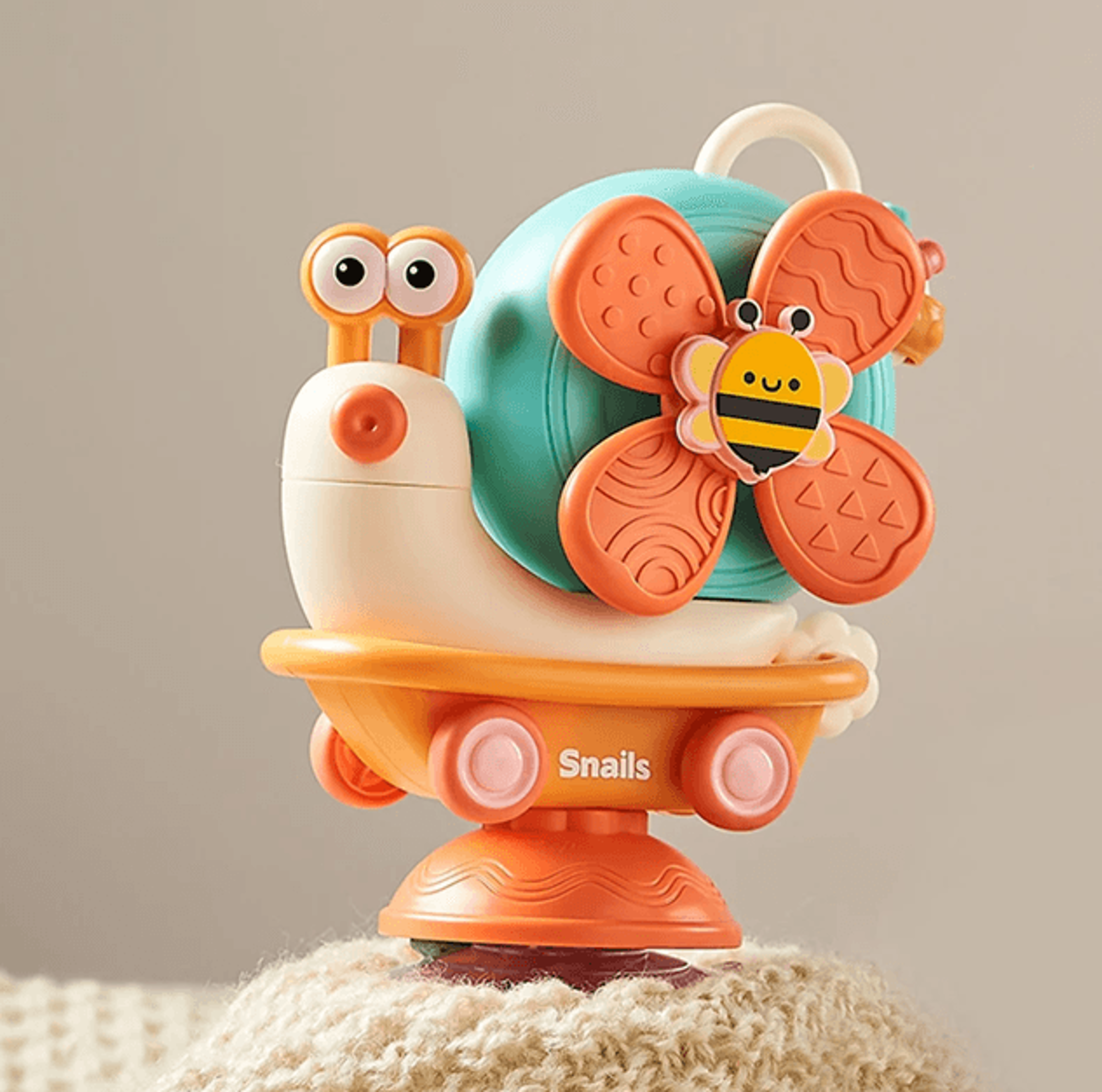 Snail Spinner Suction Cup Sensory Toy For Babies Fine Motor Montessori Play 4
