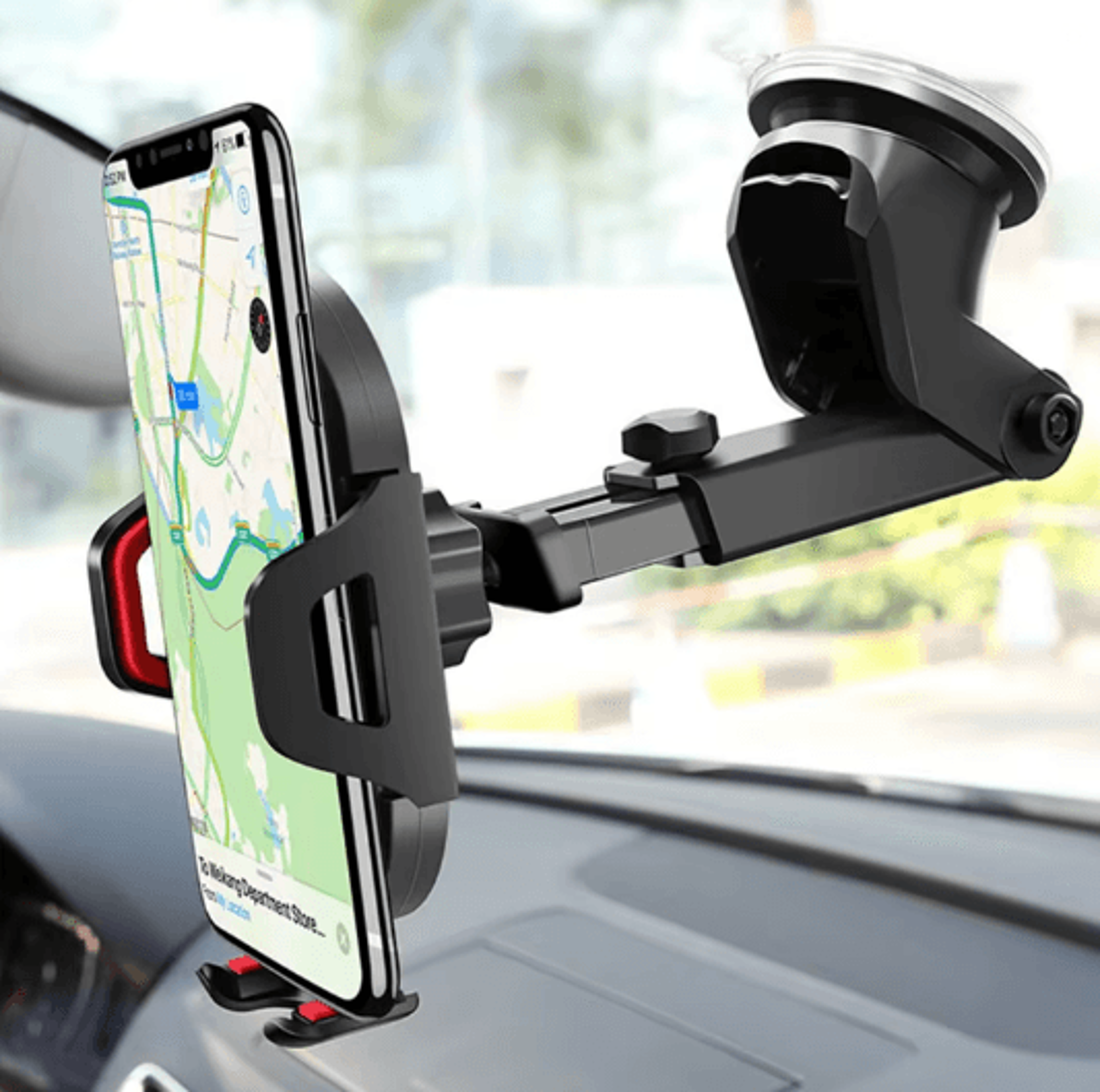 Universal Suction Cup Car Phone Holder For Dashboard And Windshield 0