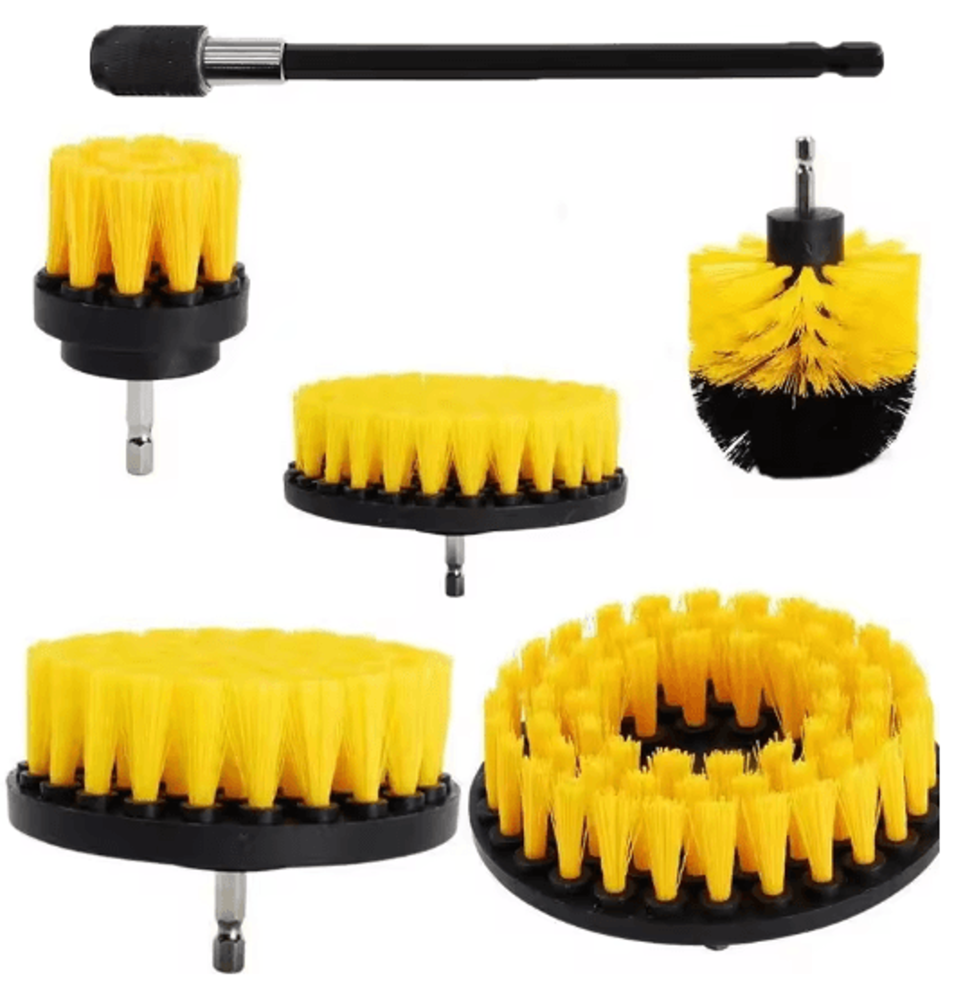 Electric Drill Brush Scrubber Set For Bathroom And Household Deep Cleaning 0