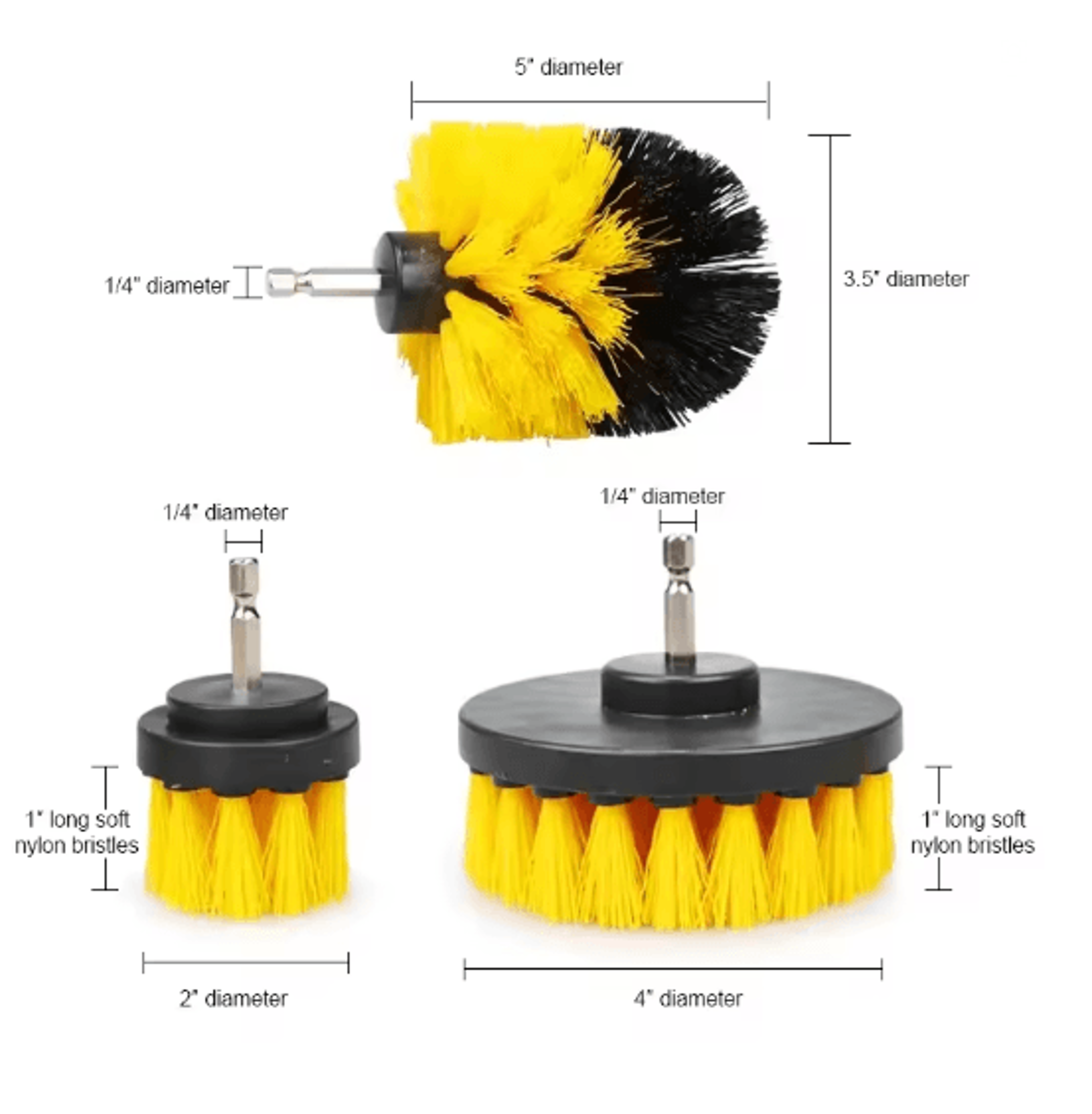 Electric Drill Brush Scrubber Set For Bathroom And Household Deep Cleaning 9
