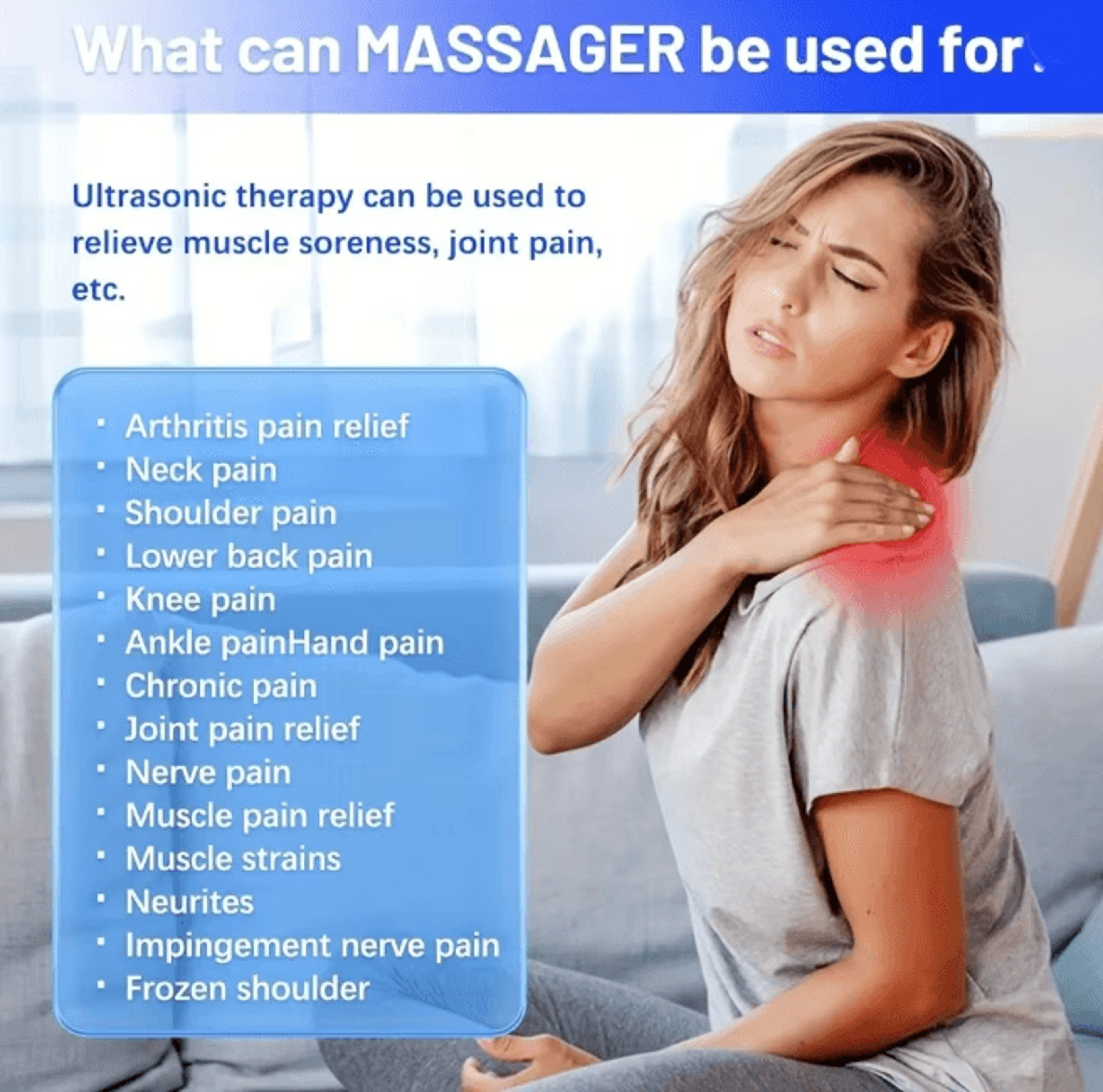 Rechargeable Neck Massager EMS Pulse Pain Relief With Remote Control 2
