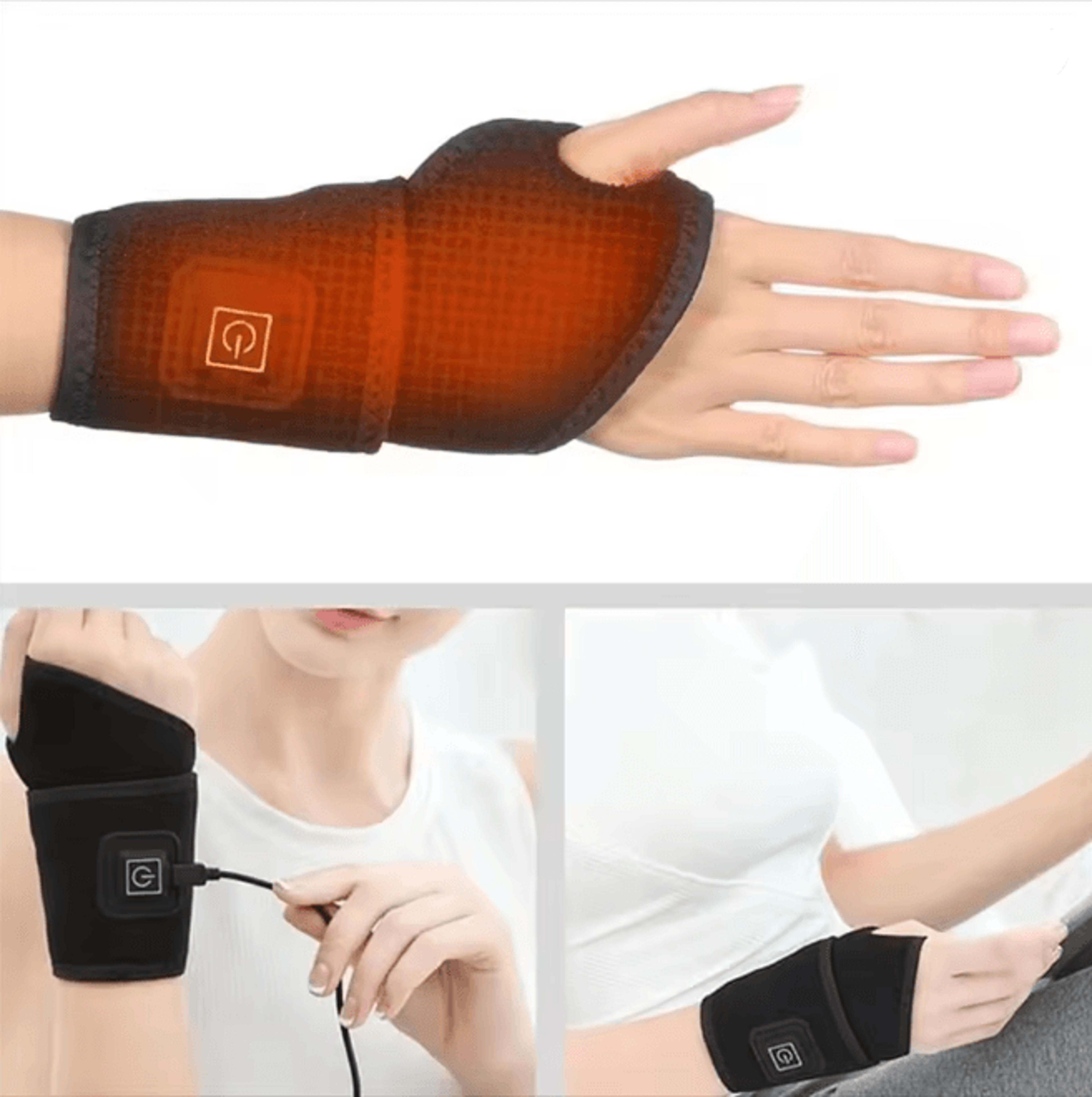 HeatFlex Electric Wrist Brace Heated Wrist Support For Pain Relief 1