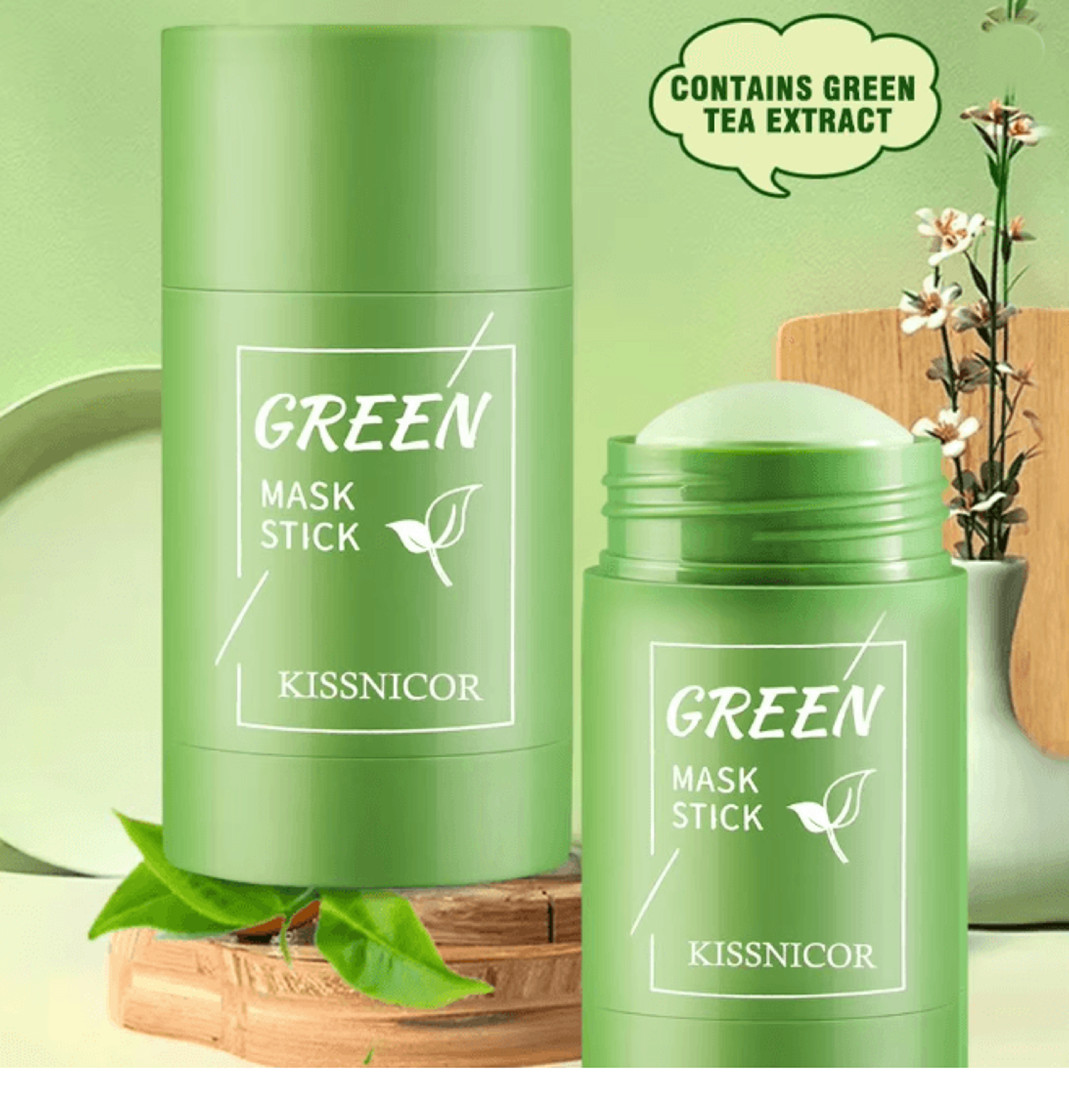 GreenClear Tea Mask Stick Pore Cleansing And Blackhead Removal Mask 3