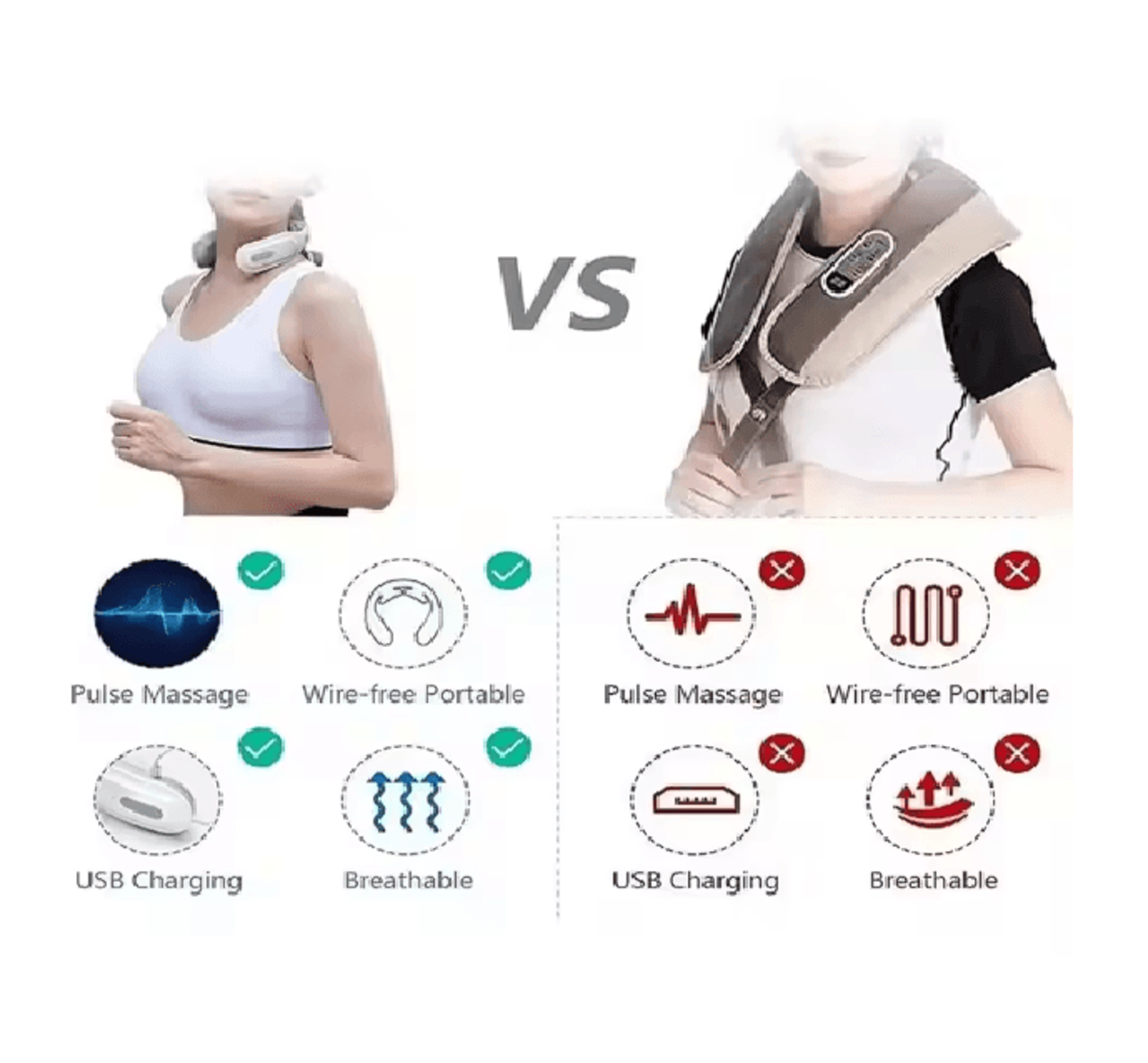 NeckEase Electric Neck Massager Portable Cervical Relief Device 1