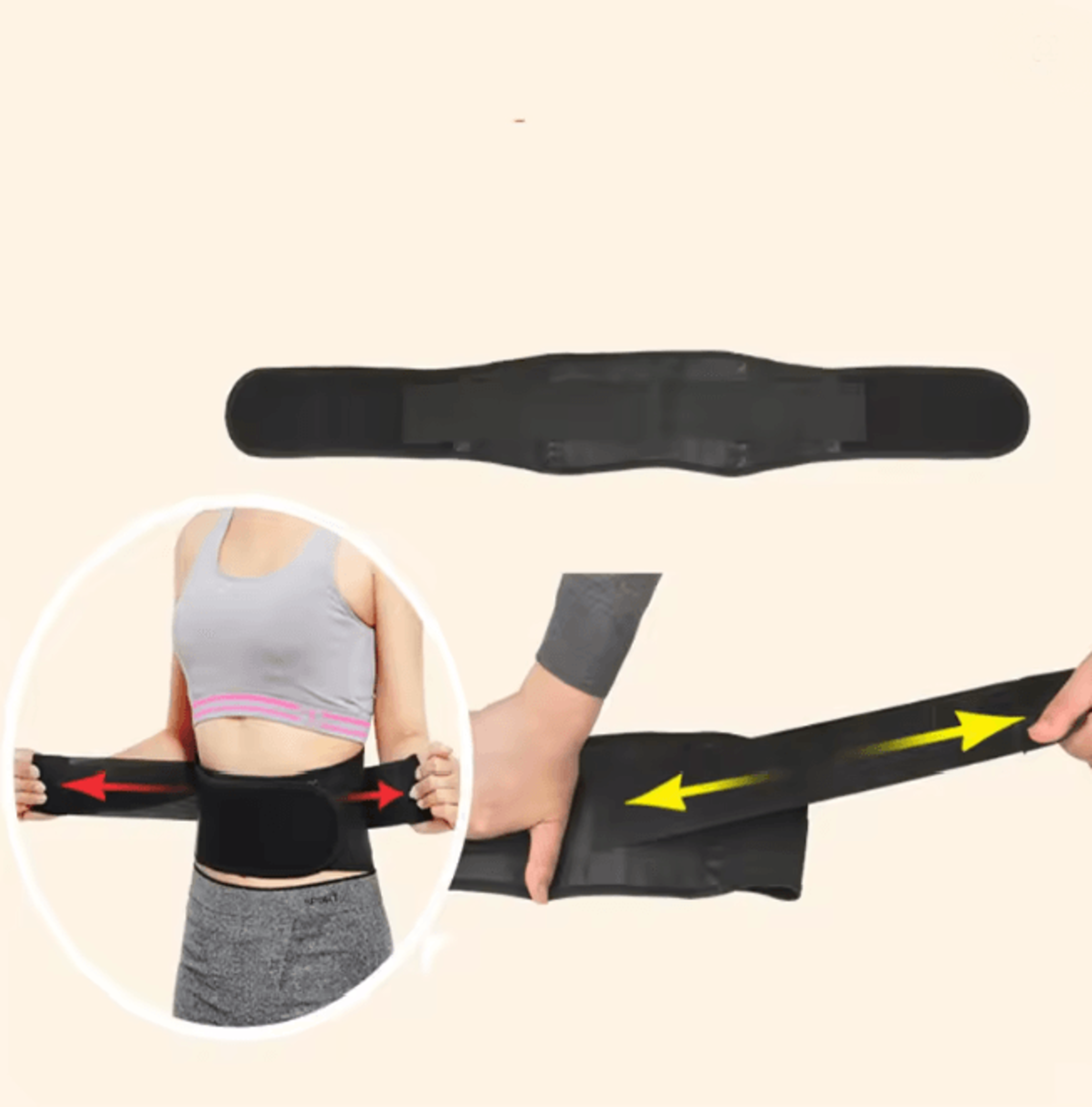 HeatSupport Lower Back Brace Self Heating Lumbar Support Belt 3