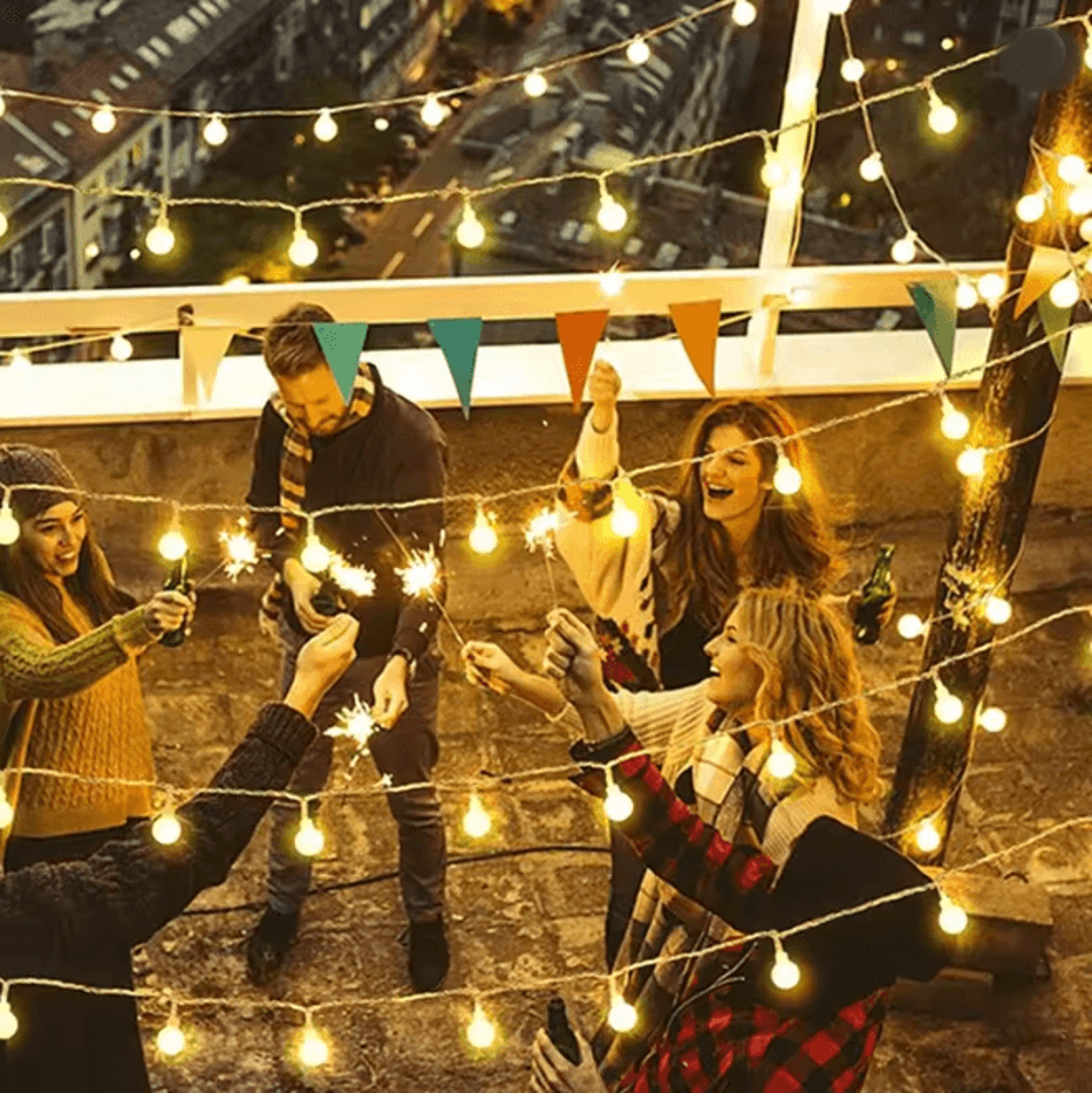 Globe LED String Lights Waterproof Fairy Lights Battery Or USB Powered For Garden And Events 4