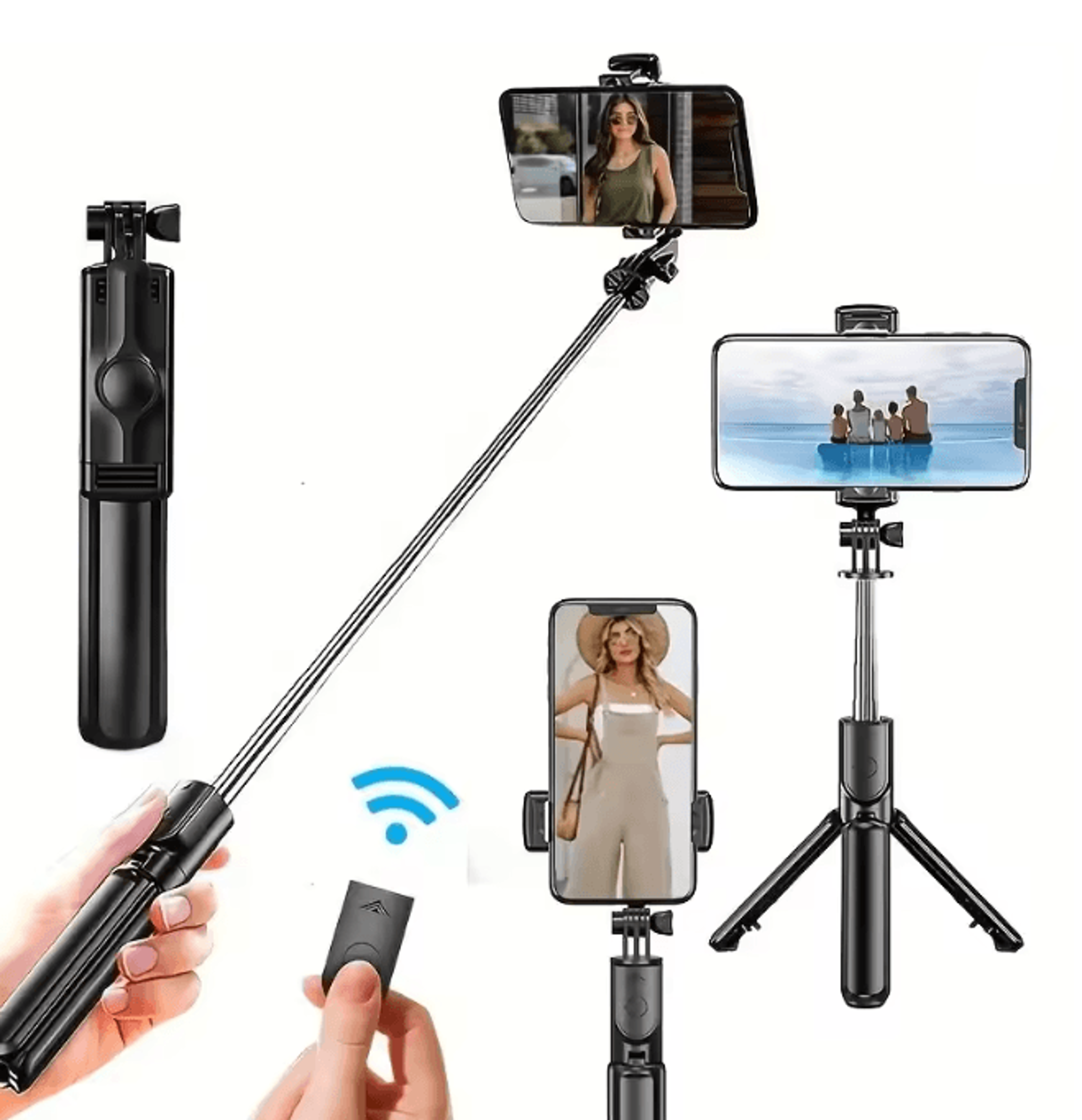360 Degree Flexible Selfie Stick Tripod With Wireless Remote For Mobile Phones 1