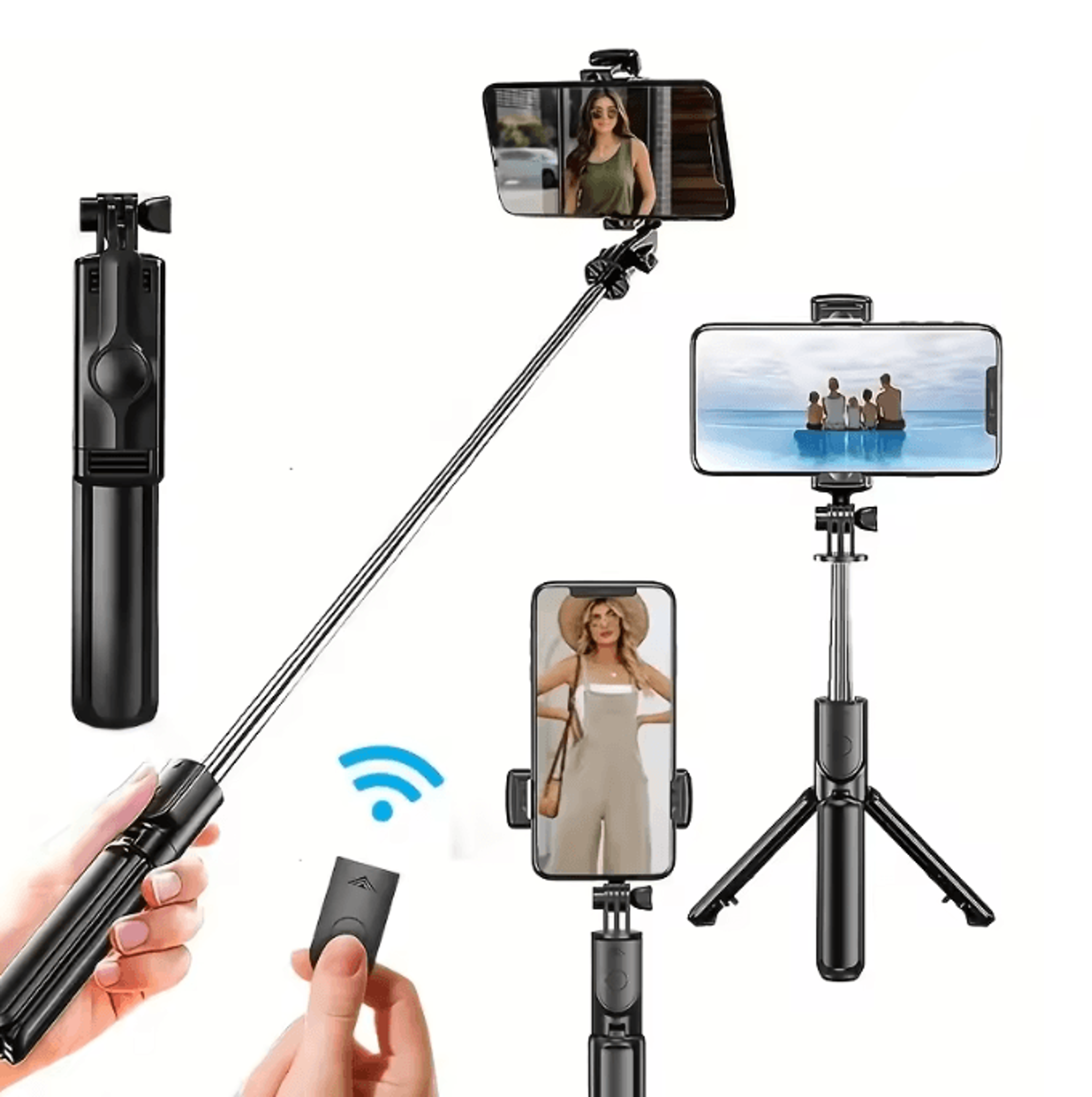 360 Degree Flexible Selfie Stick Tripod With Wireless Remote For Mobile Phones 3