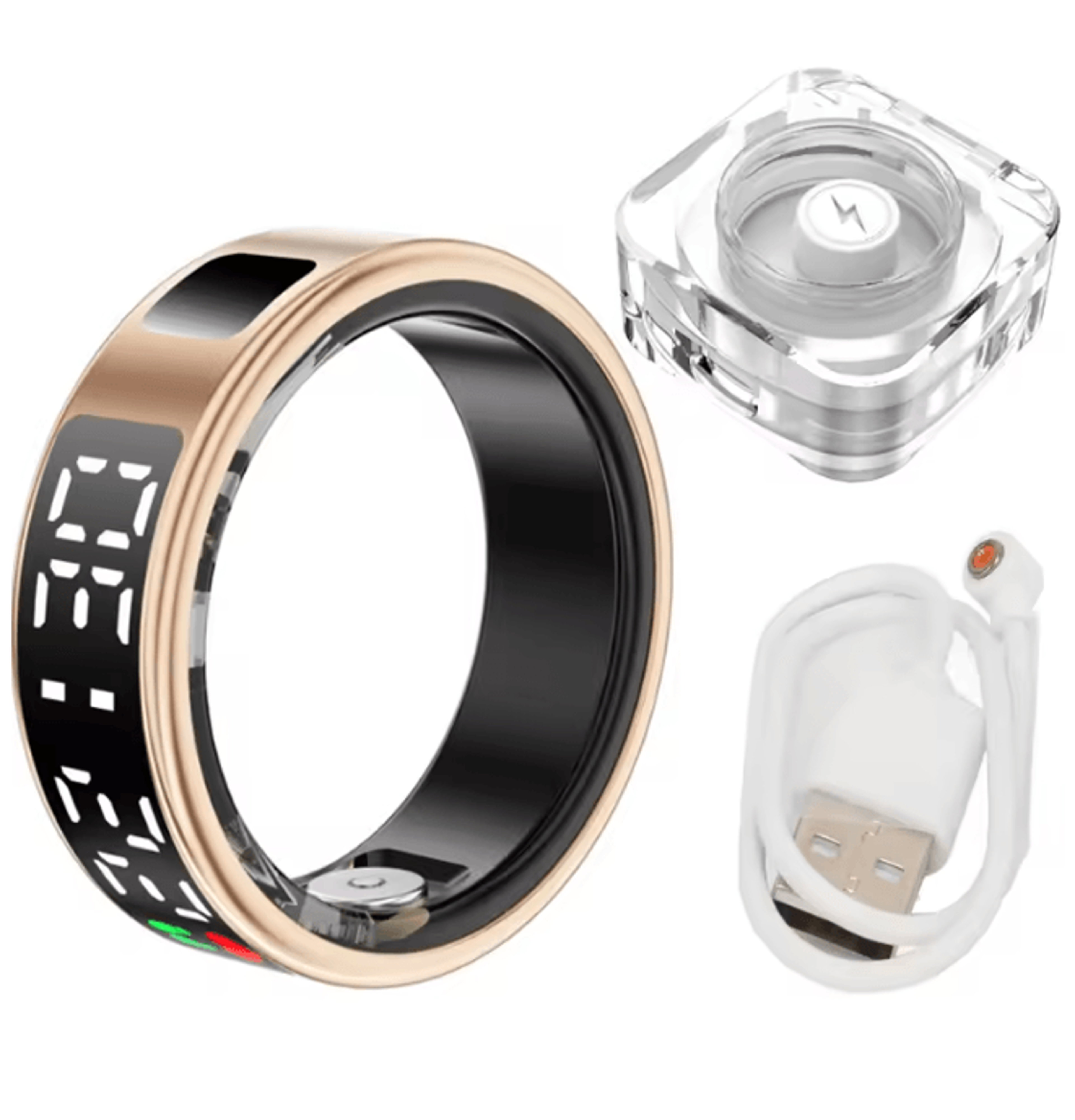 Smart Health Monitoring Ring Heart Rate Sleep Tracker Waterproof Fitness Ring 9