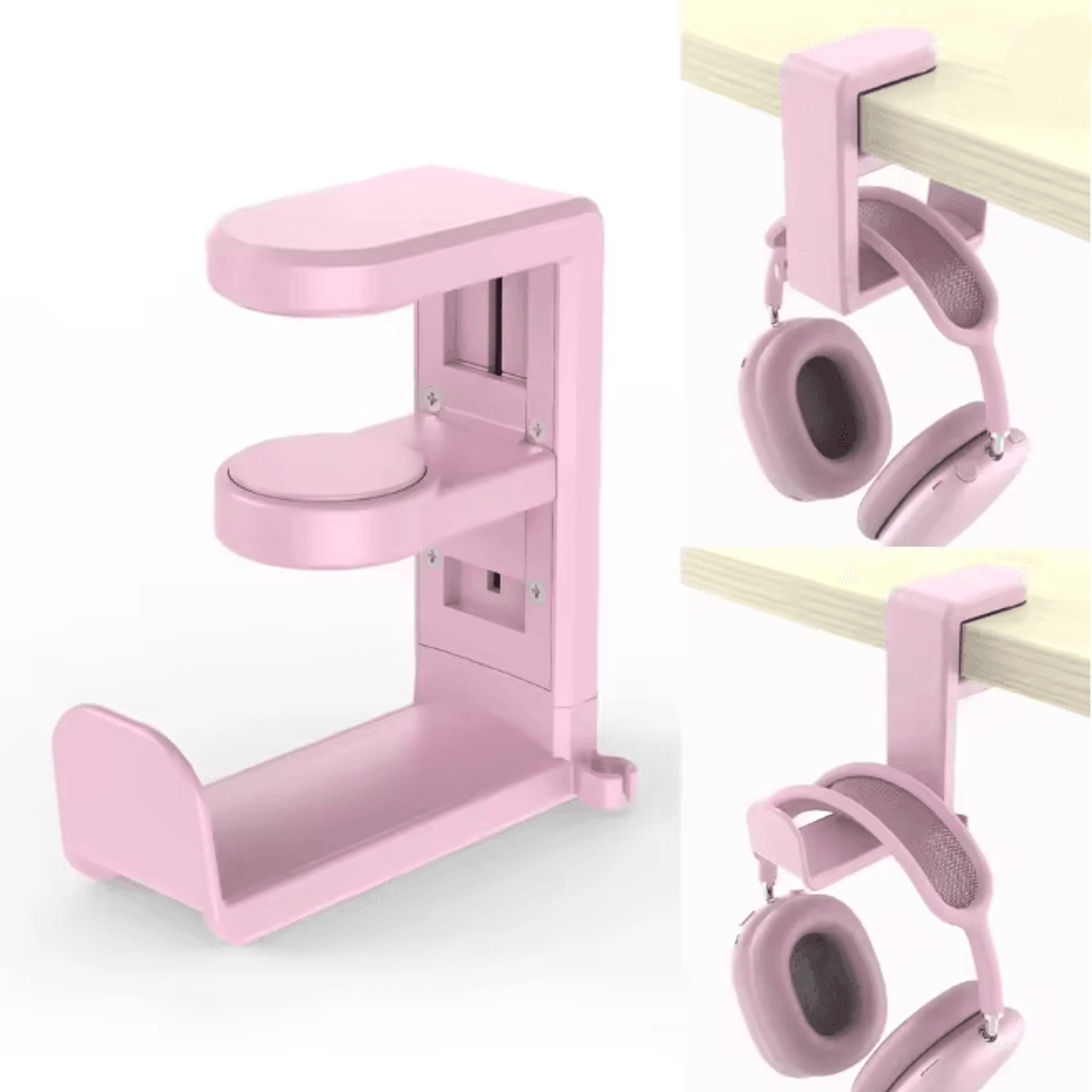 360 Degree Rotating Desk Clip Headphone Stand Adjustable Gaming Headset Hook 5