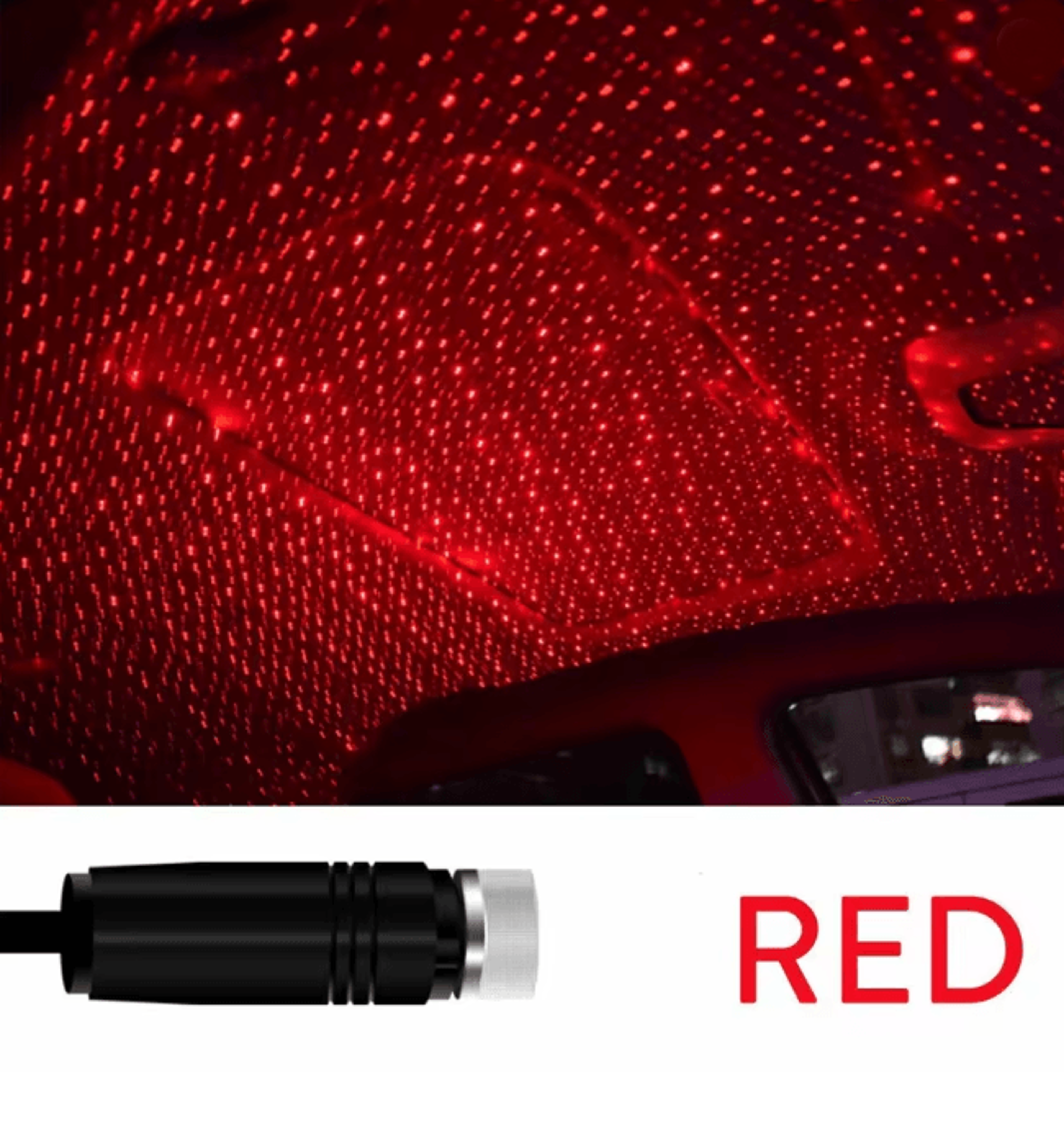 Mini LED Car Roof Star Projector Ambient Night Light USB Plug And Play 4