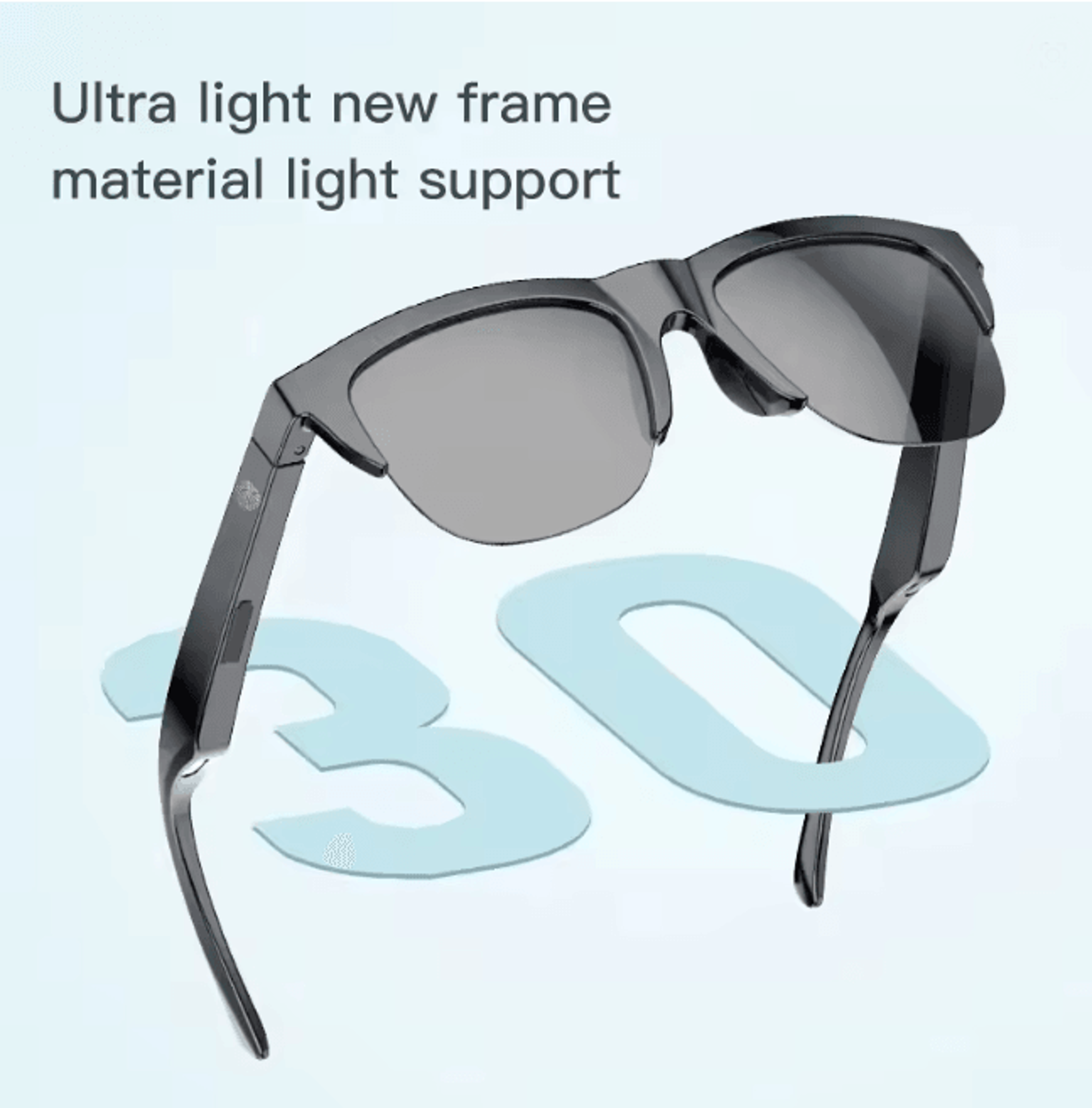 Bluetooth Smart Sunglasses With Open Ear Audio UV Protection Sports Glasses 1
