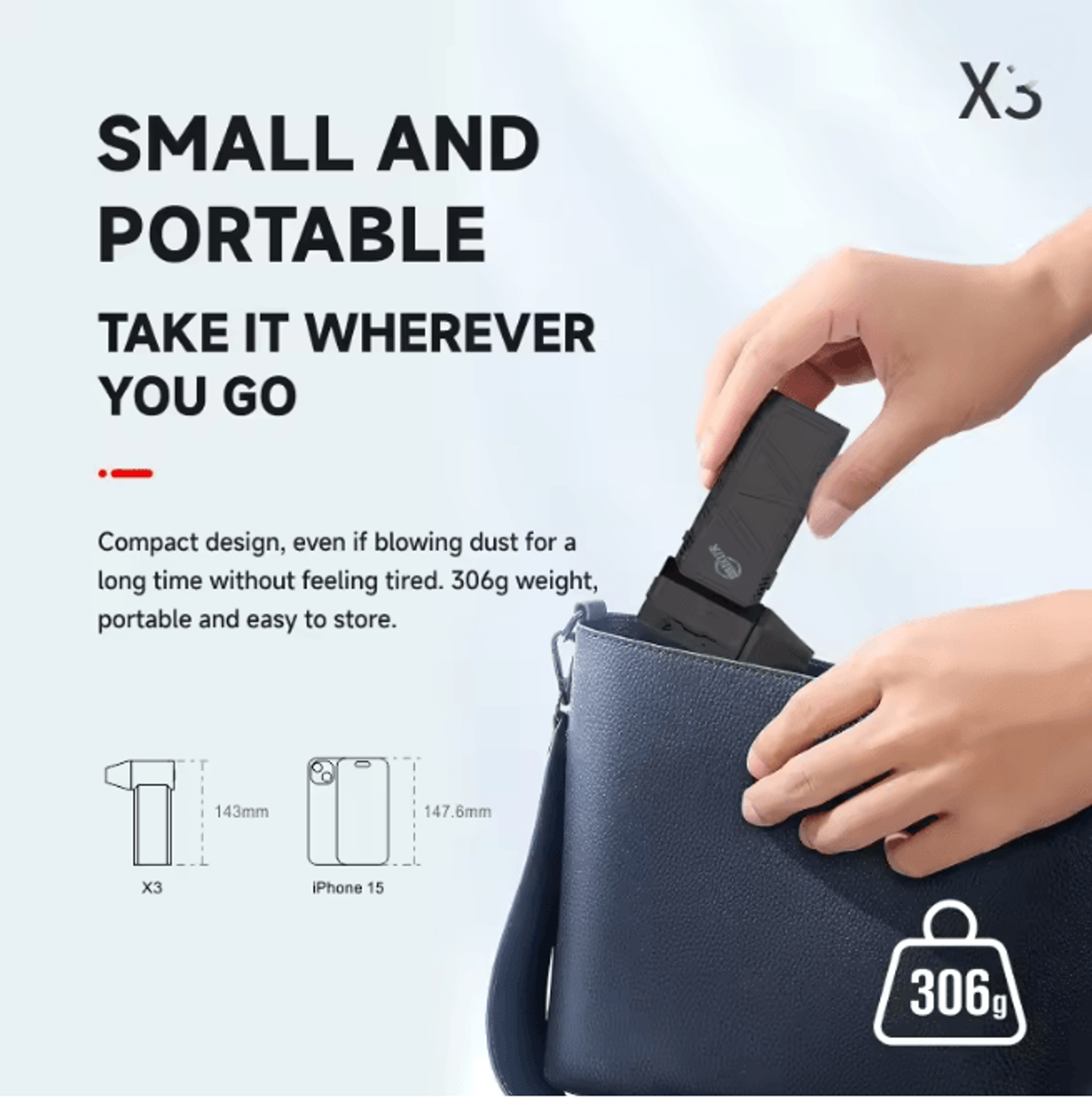 Mini Turbo High Speed Portable Fan Compact Powerful Air Blower 2