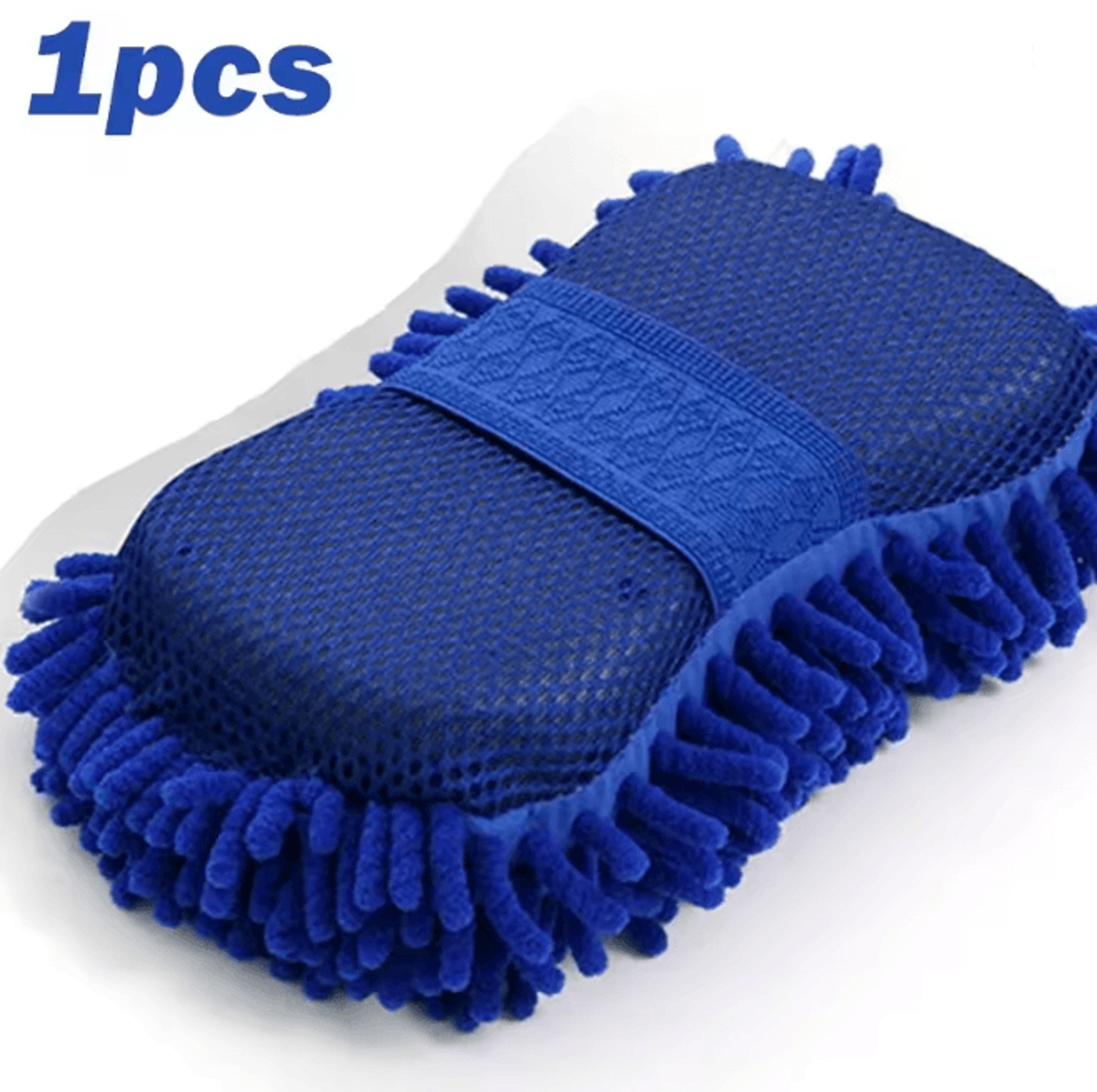 Microfiber Chenille Car Wash Sponge Pads 2 Piece Set 4
