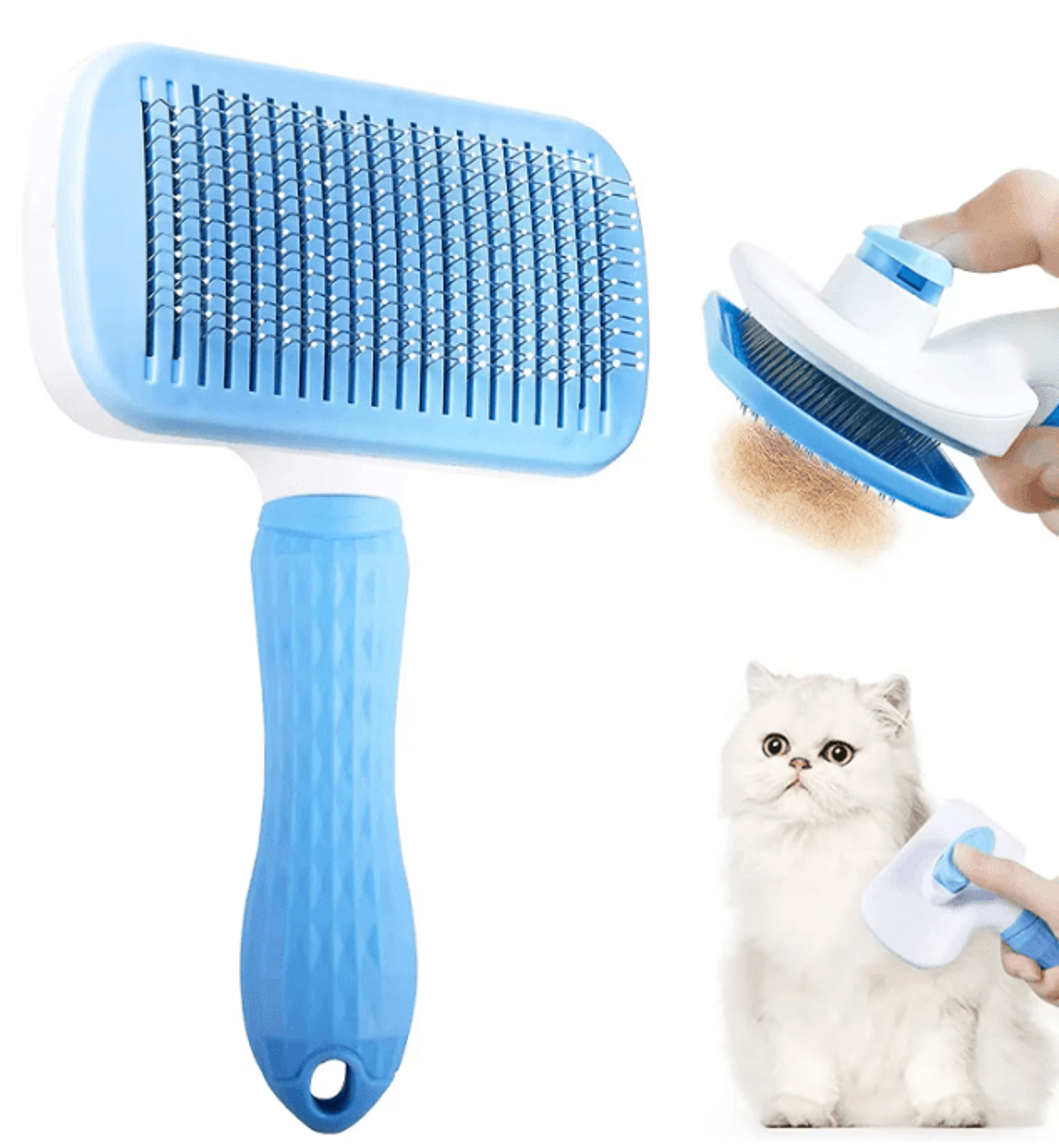 Dog Hair Remover Grooming Brush For Long Hair Dogs And Cats 0