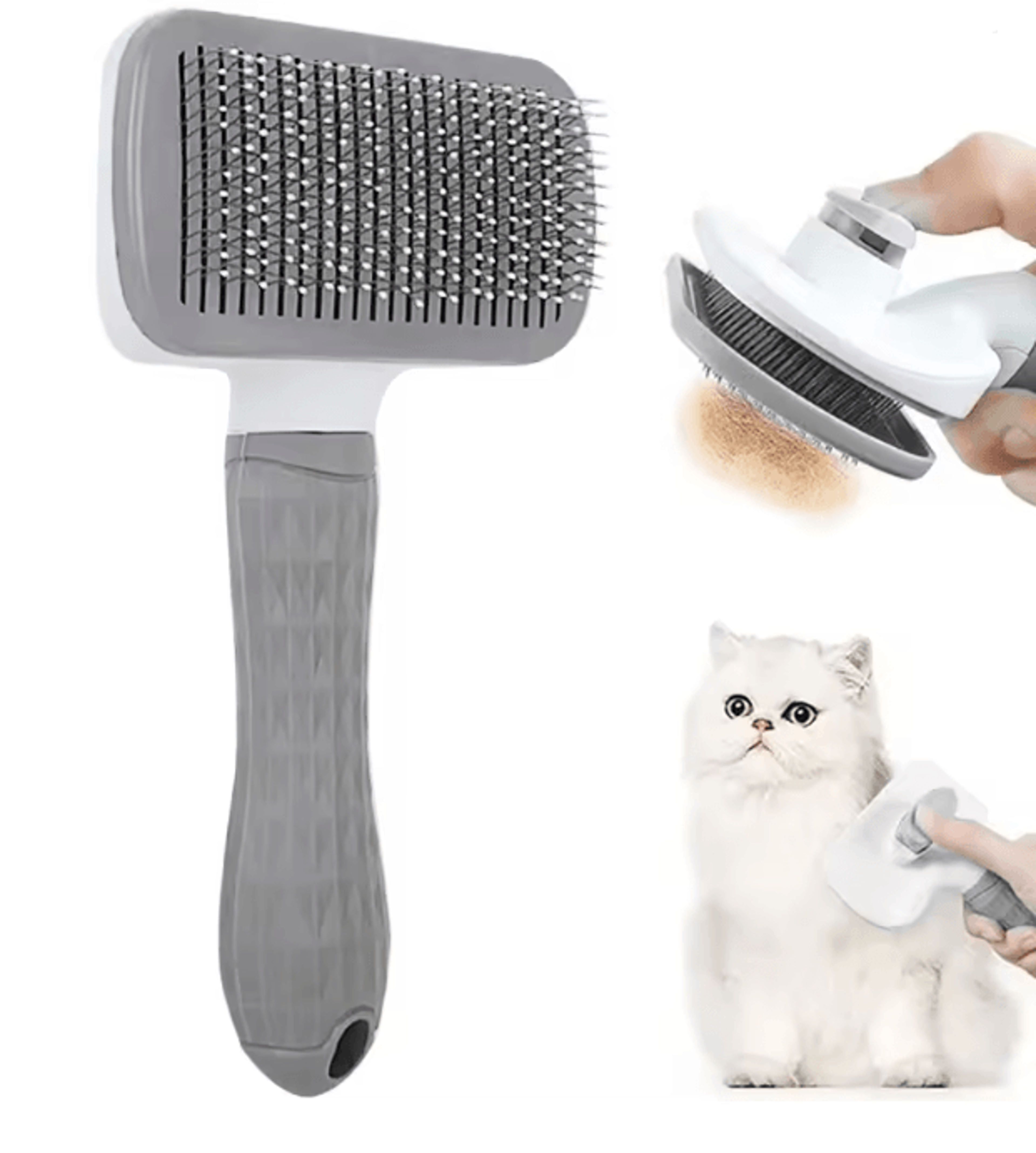 Dog Hair Remover Grooming Brush For Long Hair Dogs And Cats 8