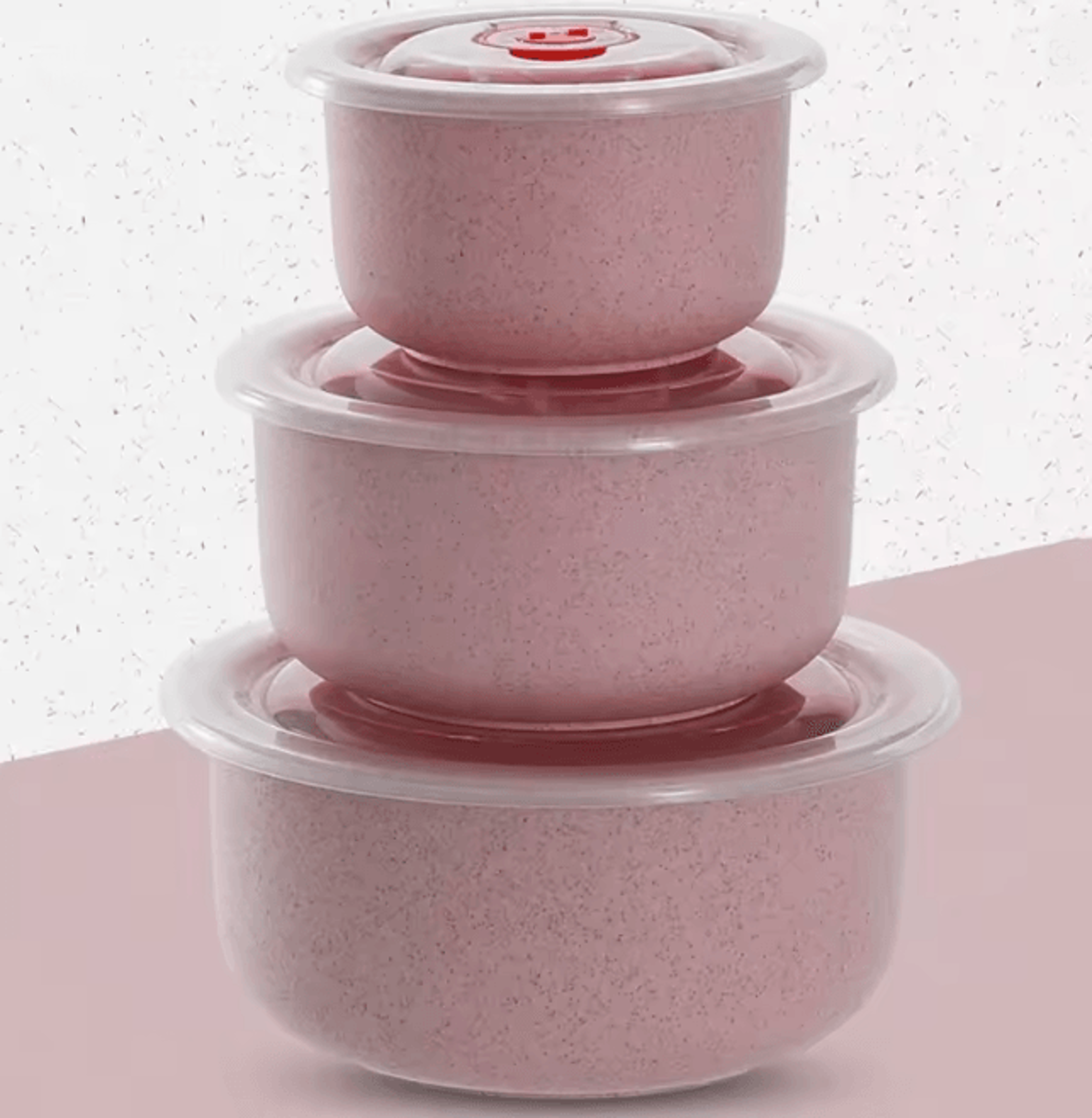 Wheat Straw Food Storage Bowls With Lids Microwave Safe 3 Piece Set 4