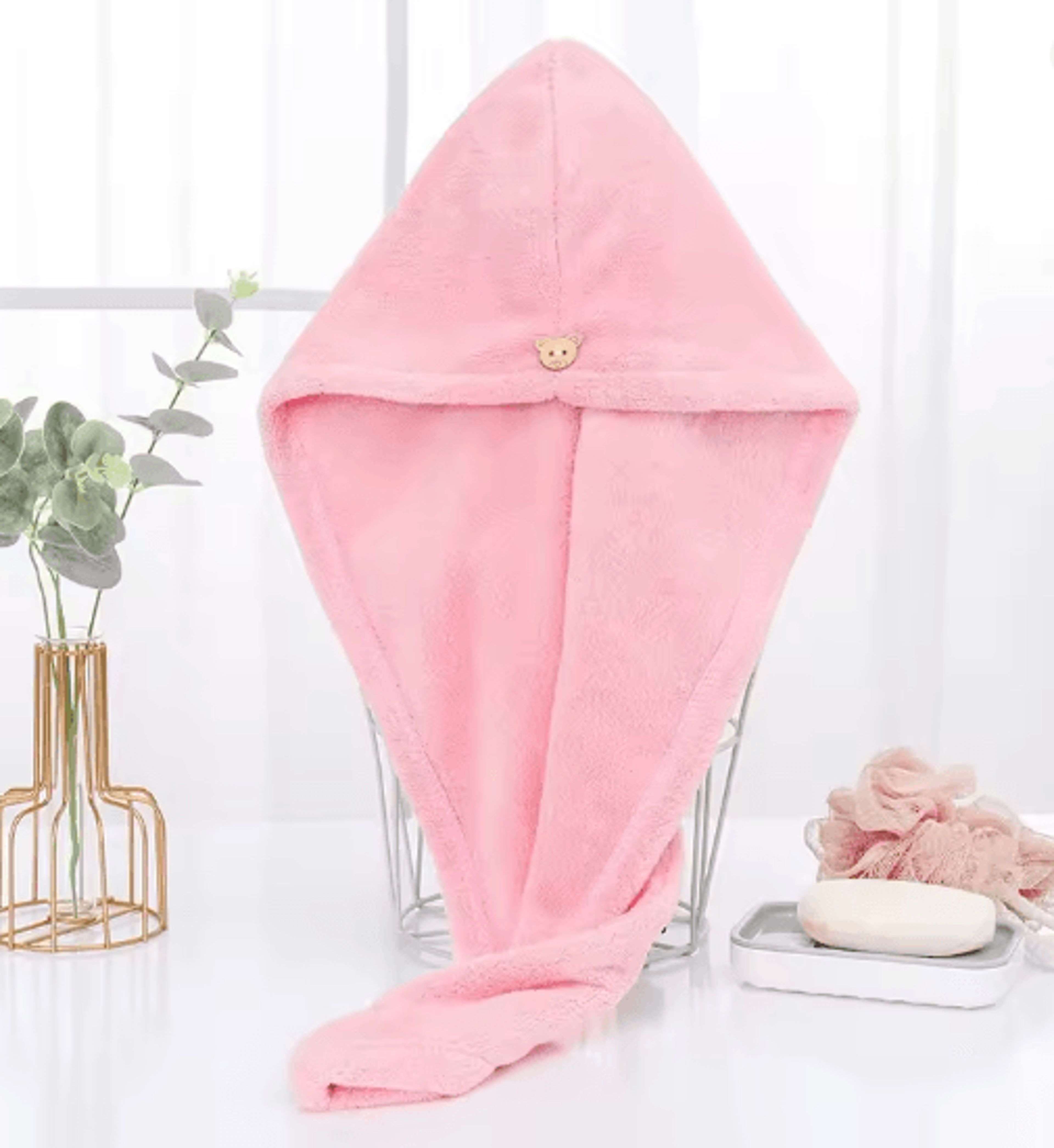 Microfiber Hair Towel Fast Drying Hair Wrap For Women 6