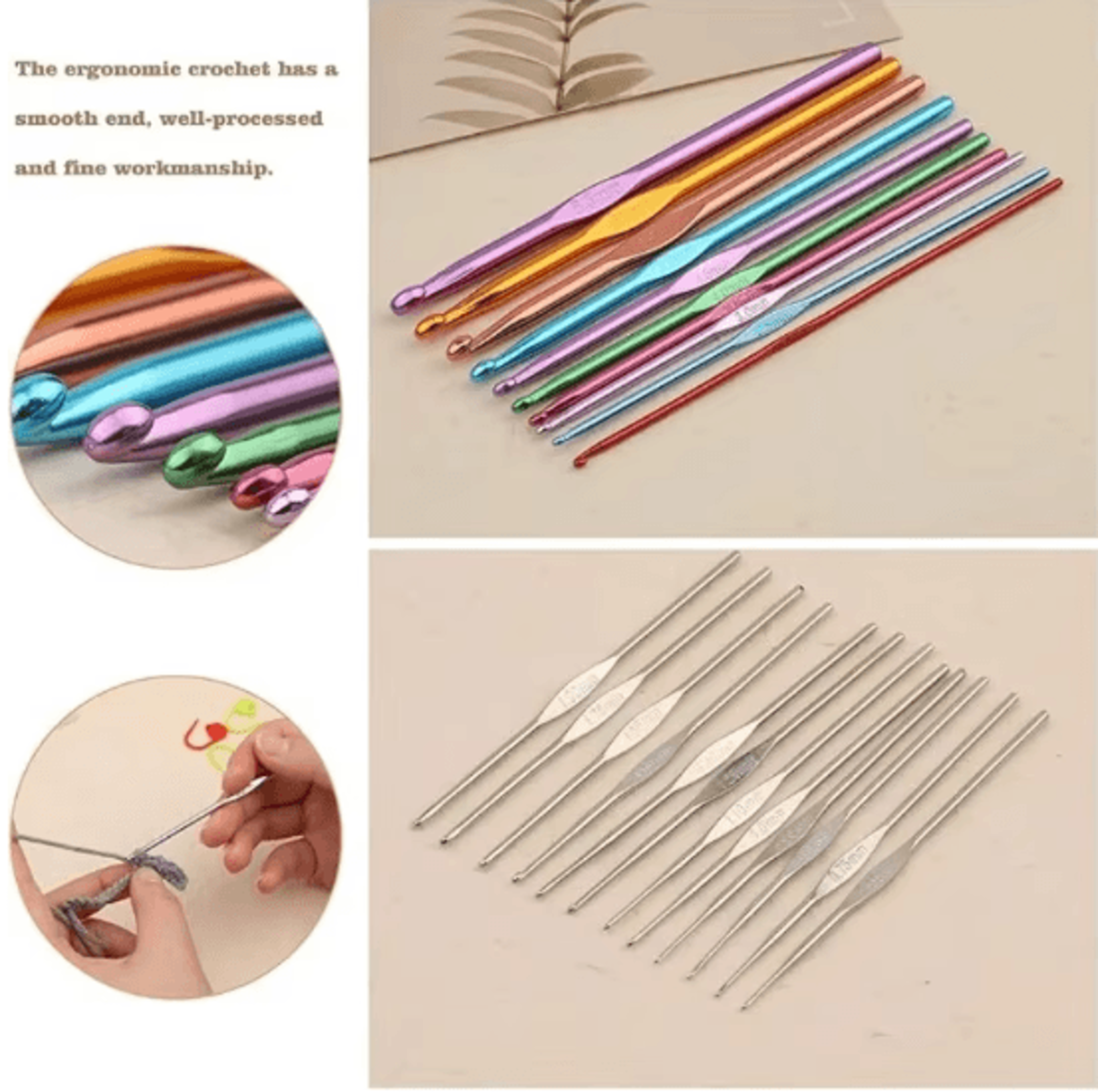 Complete Crochet Hooks Set Knitting Needles Kit With Storage Case 2