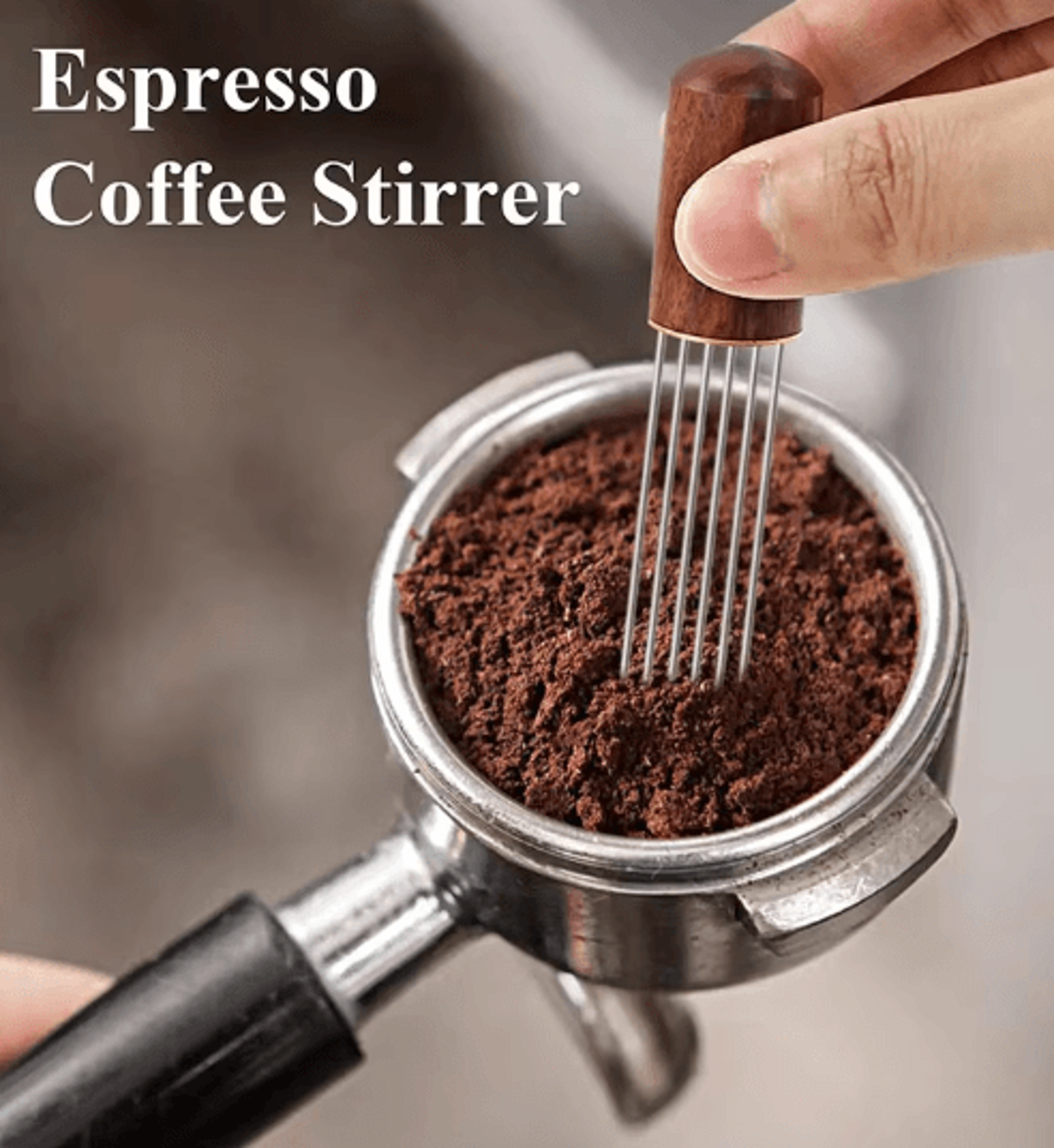 Stainless Steel Espresso WDT Tool Coffee Needle Distributor And Leveler 1