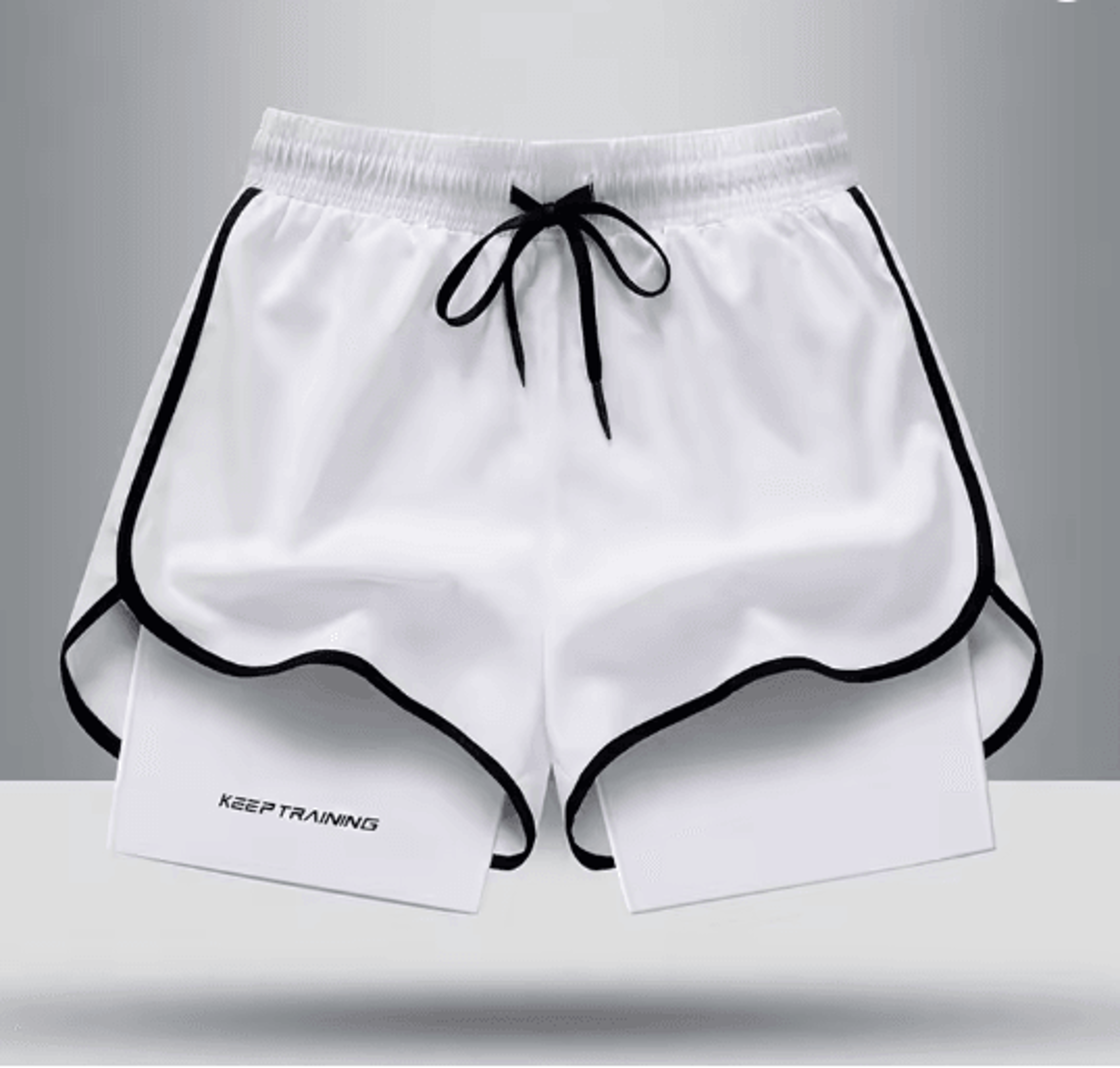 Ice Silk Mens Sports Shorts Quick Dry Running Basketball Fitness Set 16