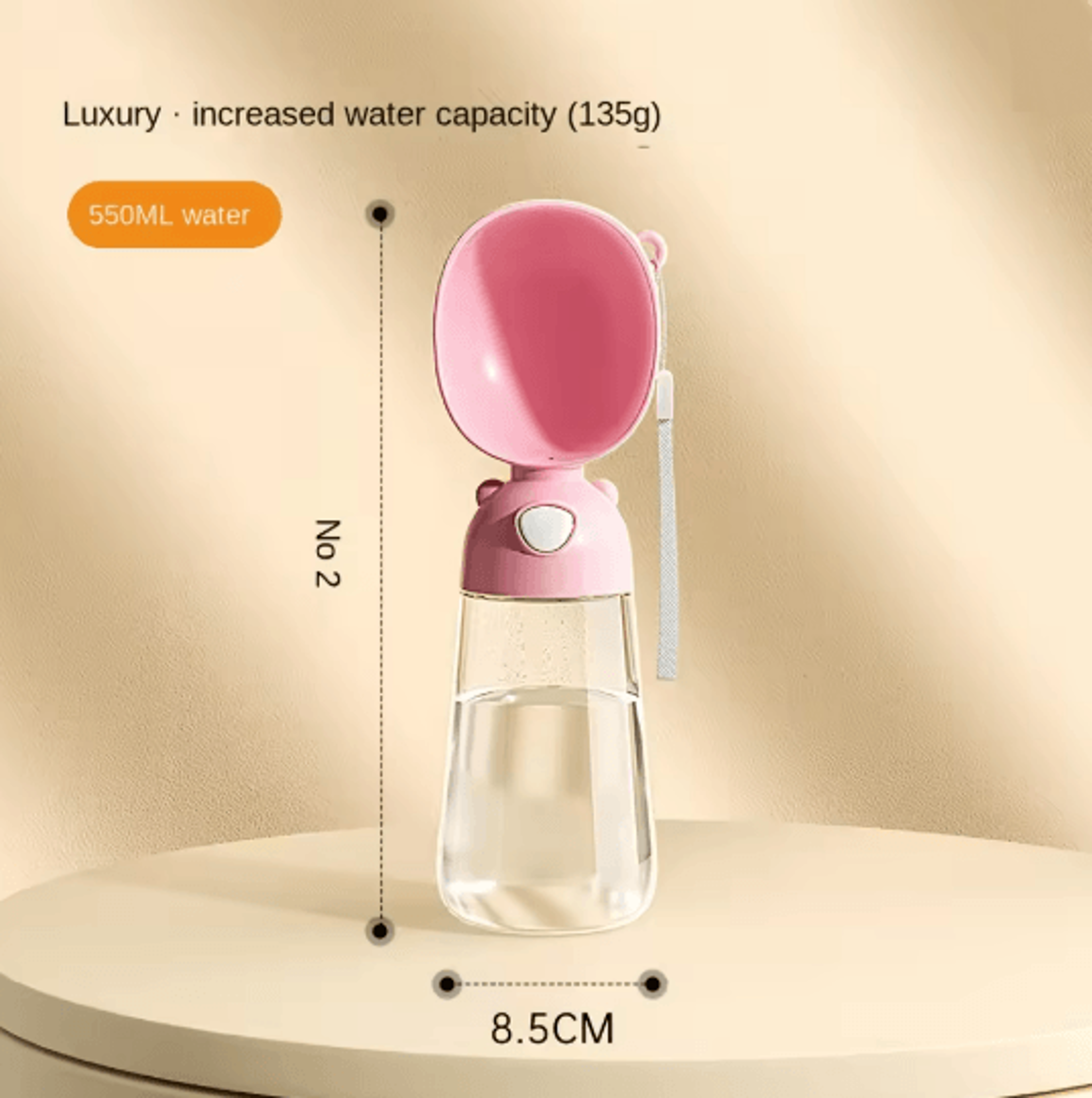 Portable Dog Water Bottle With Food Dispenser Travel Pet Bowl 6