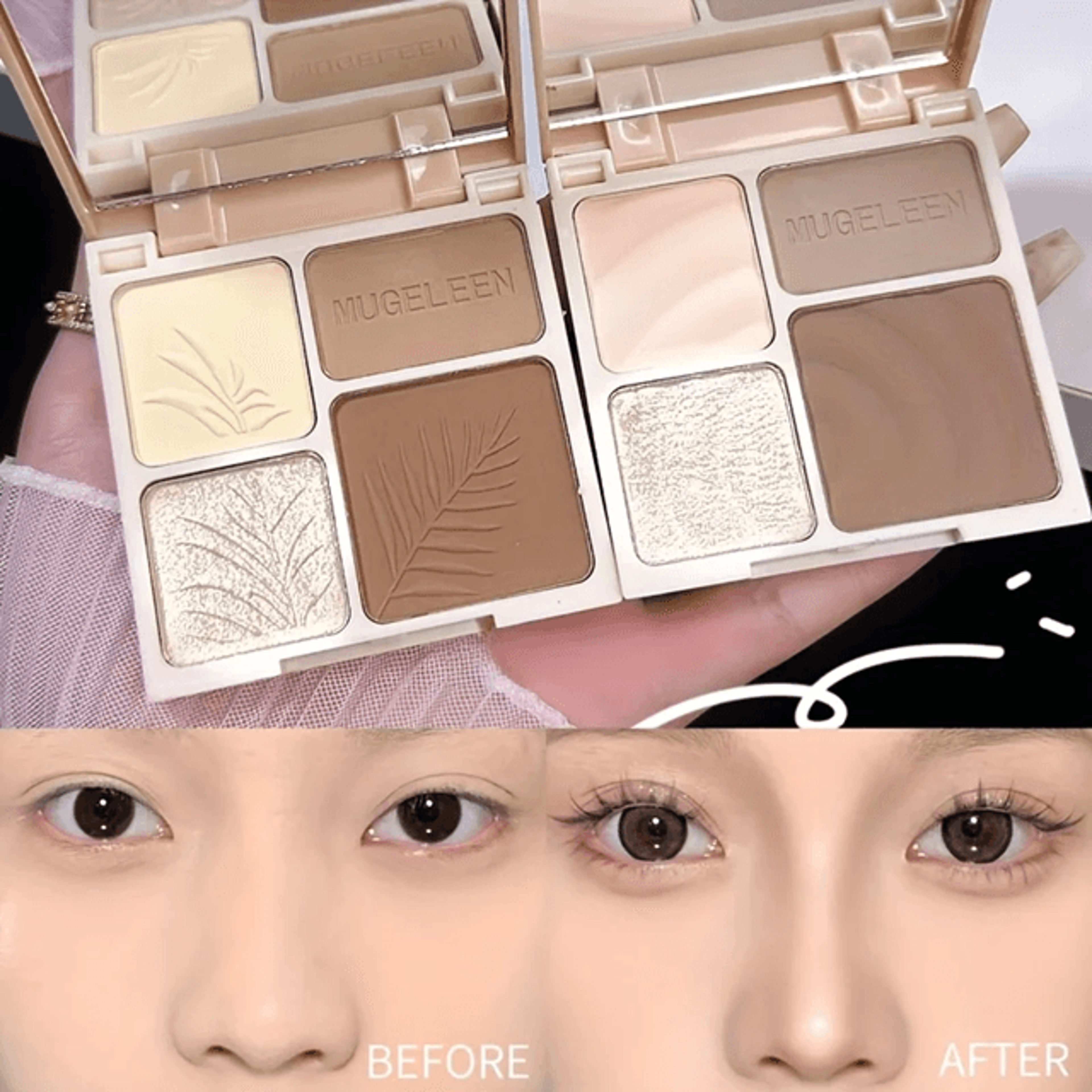 Glow Sculpt Facial Highlighter Palette Matte And Shimmer Contour Powder 1