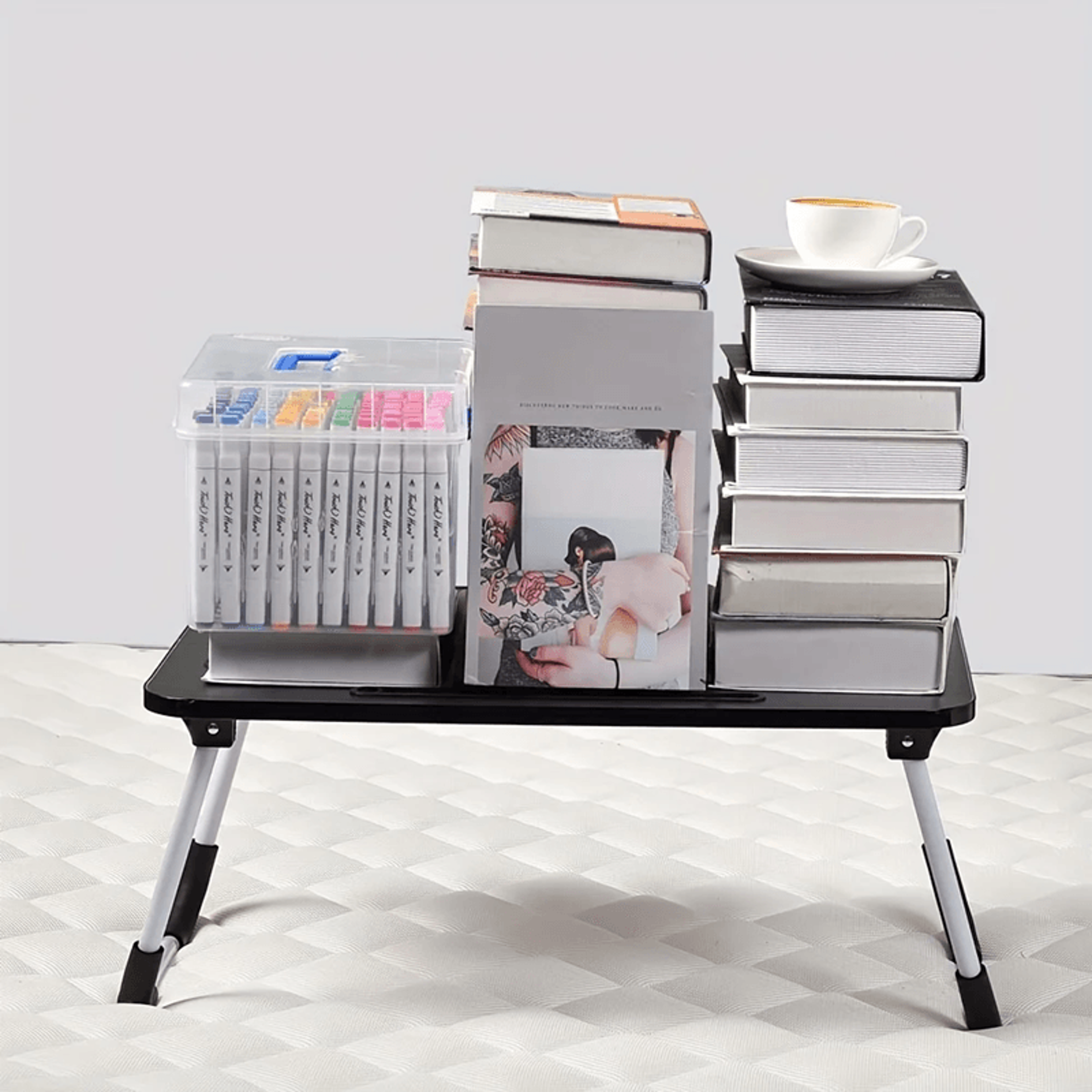 Extra Large Portable Laptop Bed Desk With Cup Holder And Drawer 1