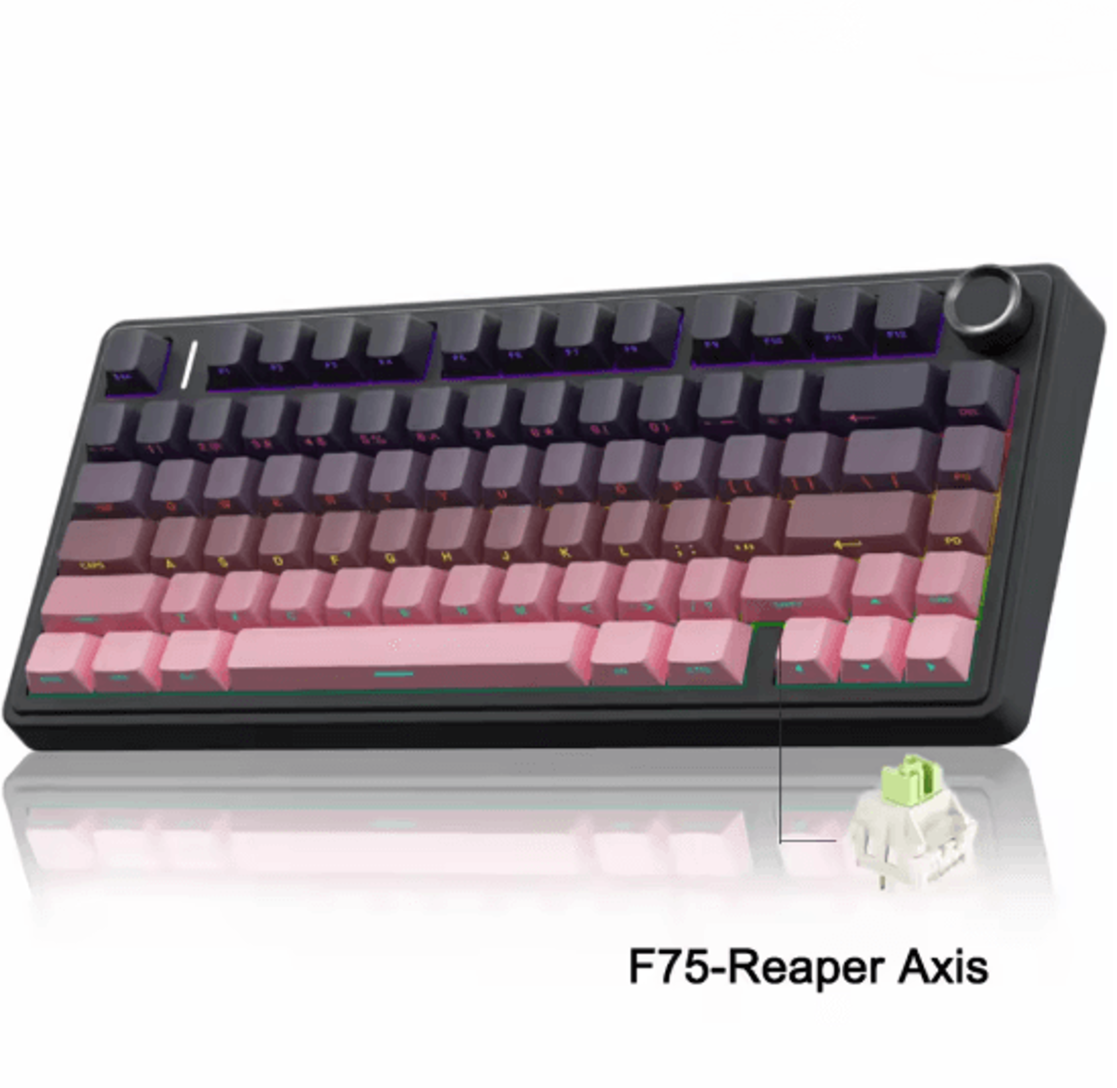 AULA F75 Wireless RGB Mechanical Keyboard 75 Percent Gasket Gaming Layout 8