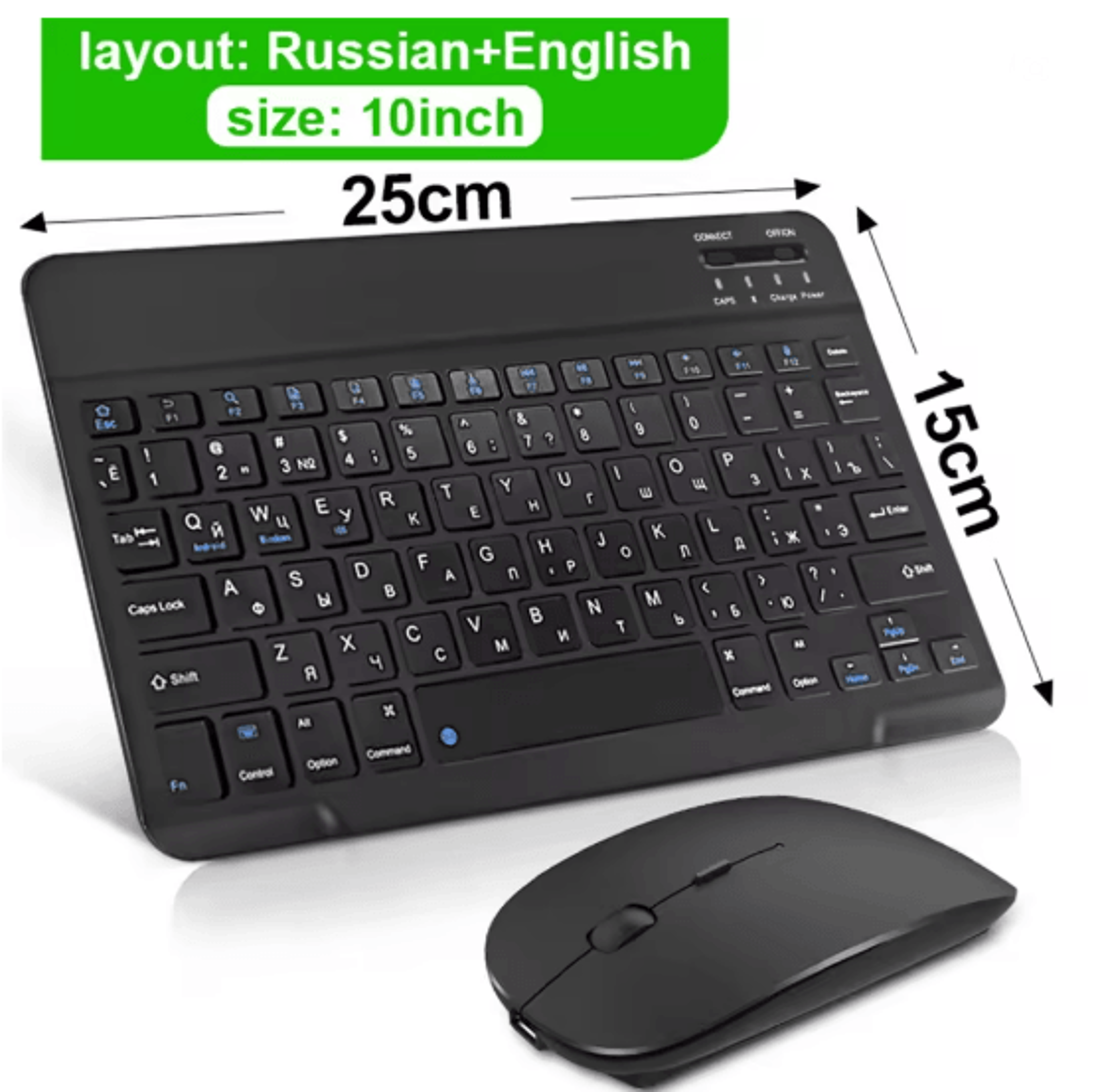 Universal Bluetooth Wireless Keyboard And Mouse Combo For IPad Tablet And PC 7