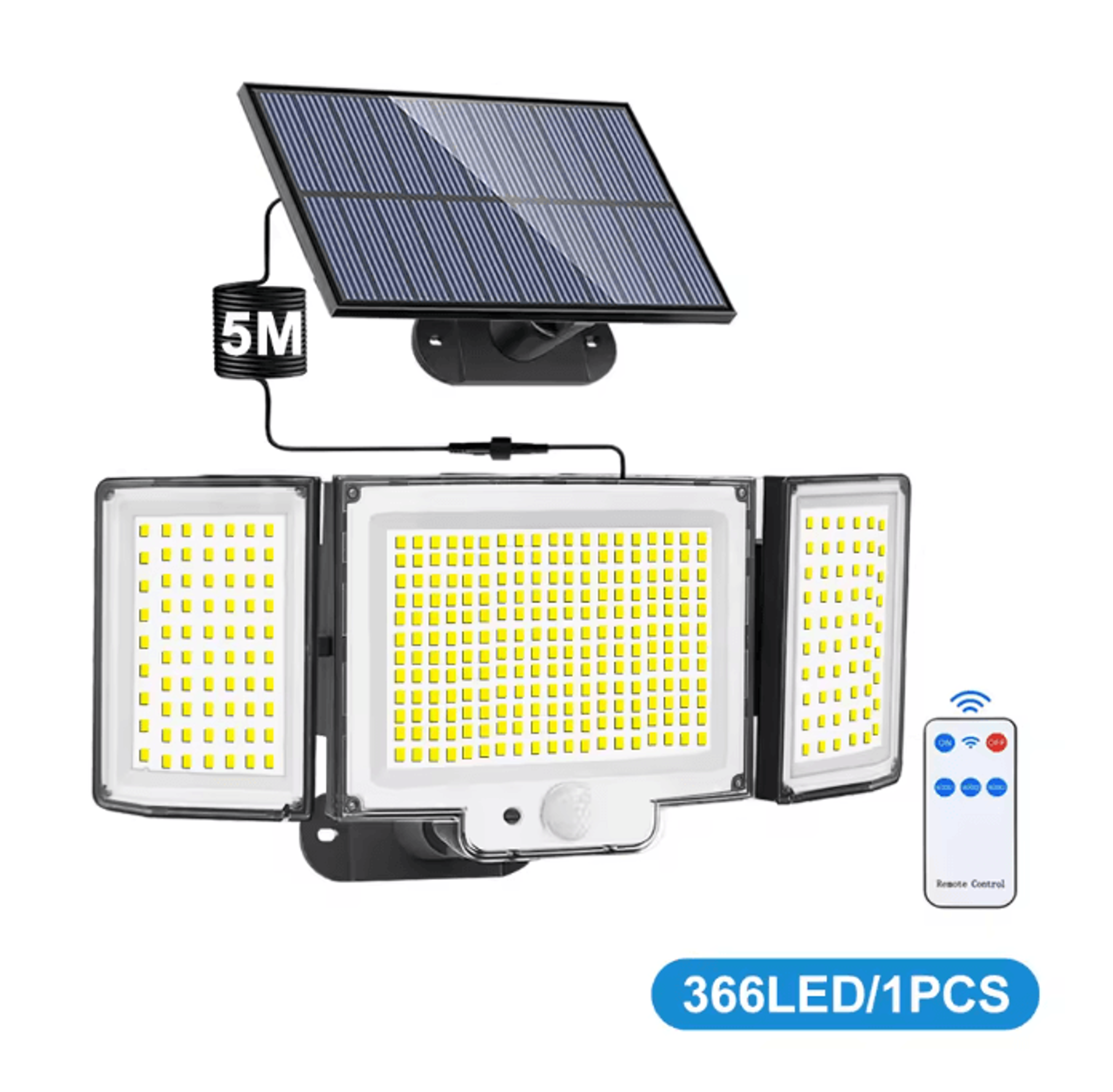 Outdoor Solar Motion Sensor Lights Waterproof LED Security Flood Light 8