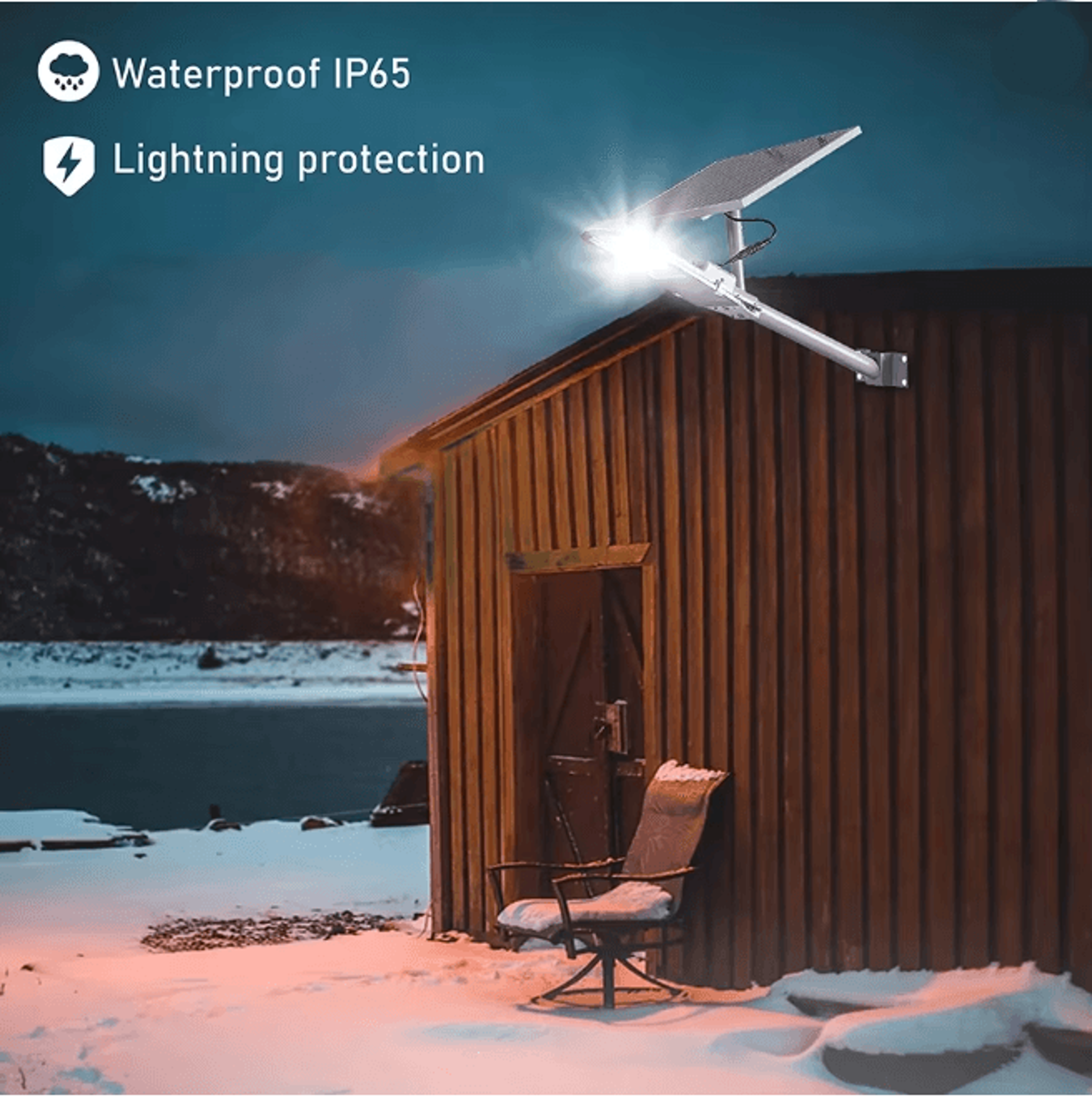 PowerMax 200W Solar Street Light For Garage And Garden 2