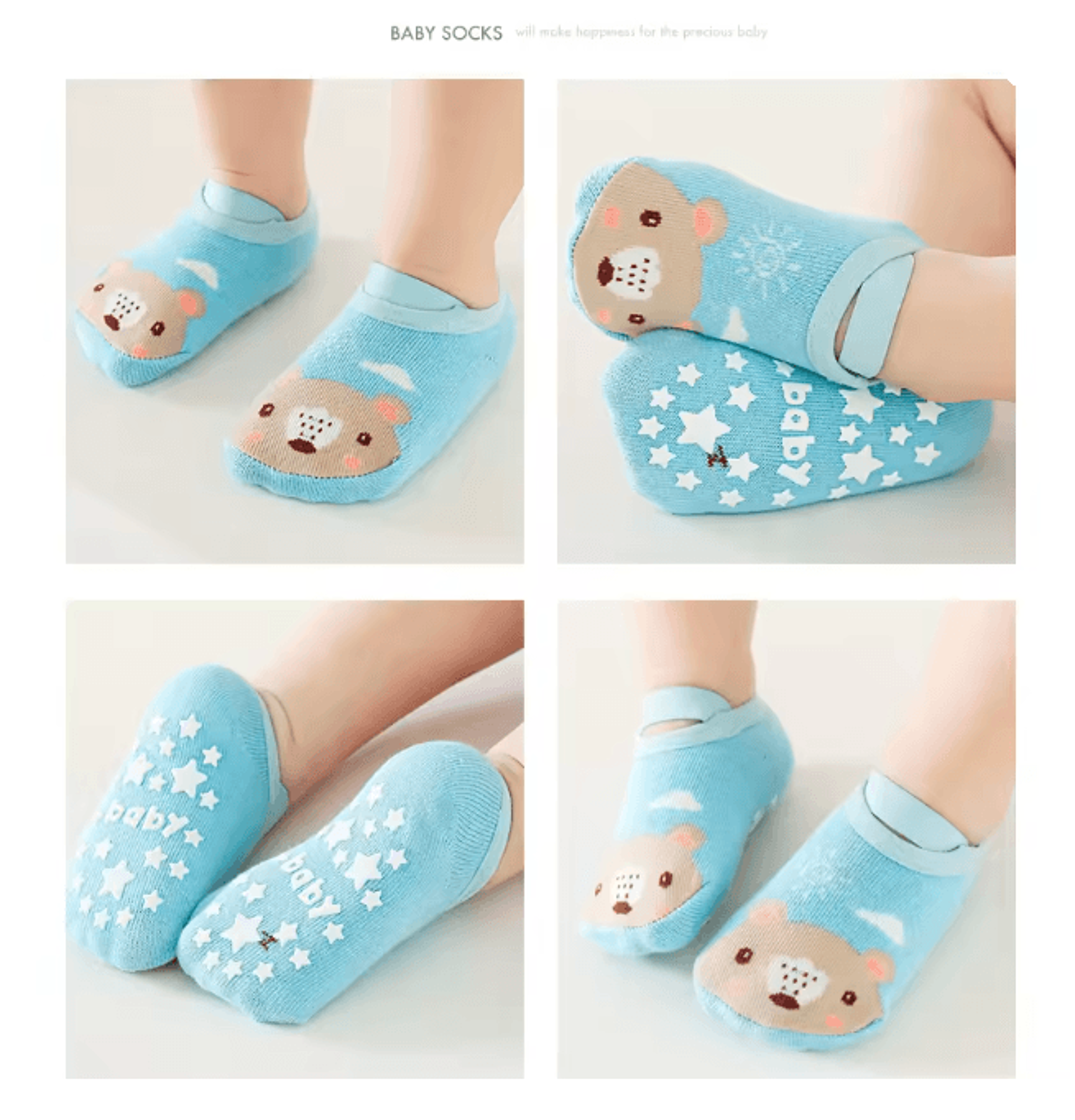 TinySteps Anti Slip Baby Sock Shoes For Newborns And Toddlers 2