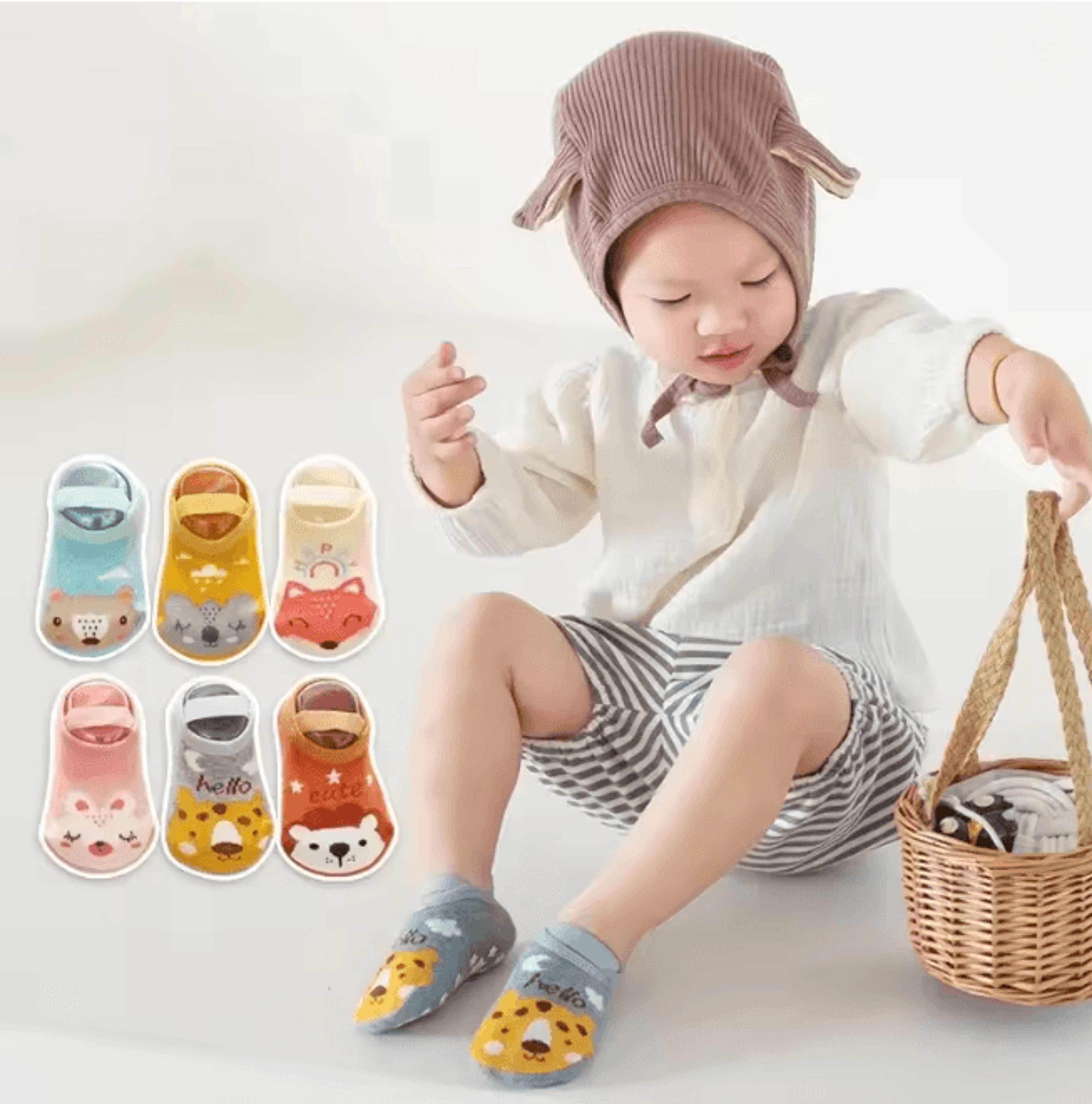 ActiveGrip Kids Trampoline Socks Soft Cotton Non Slip Ankle Socks 2