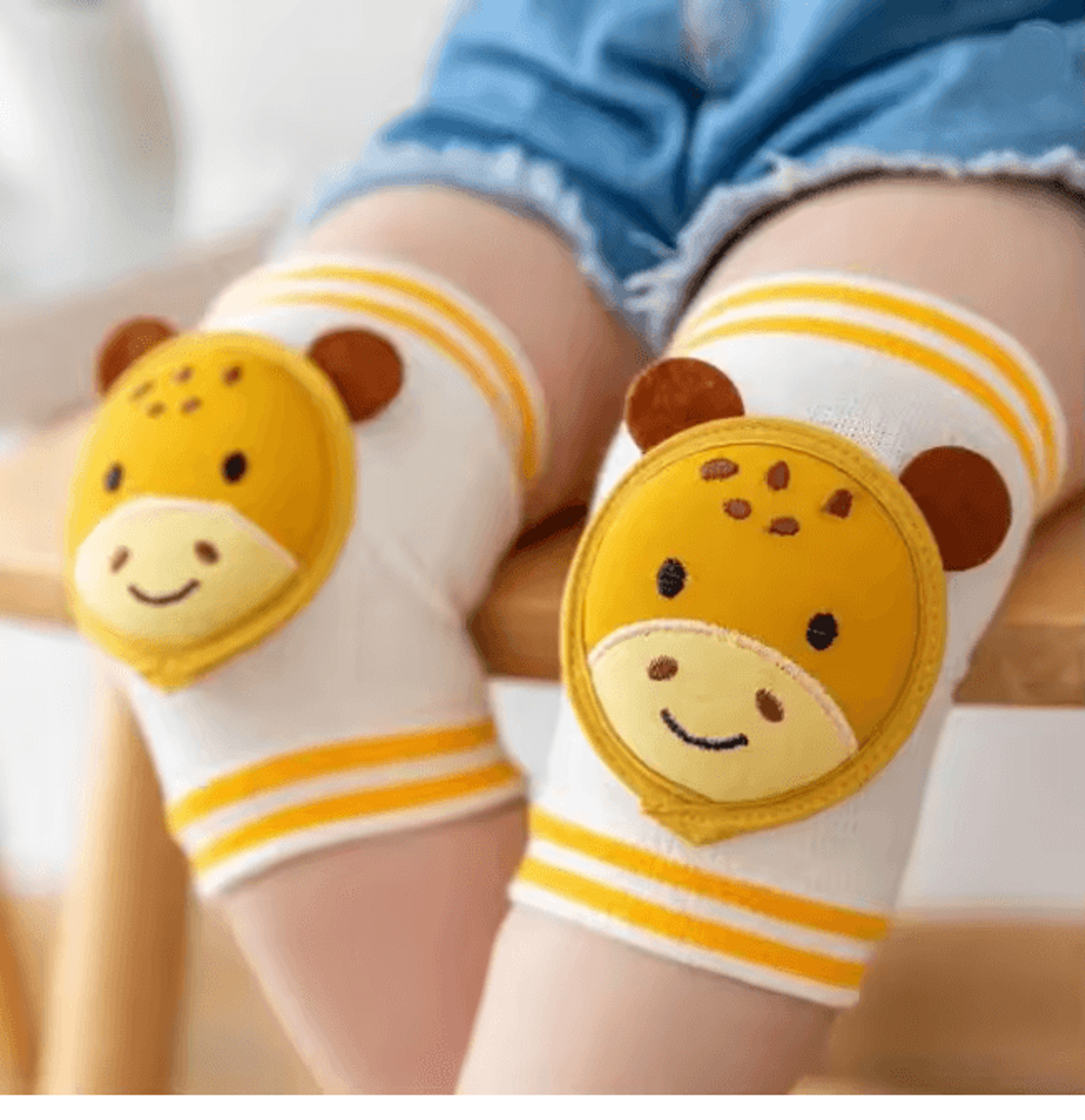 Baby Crawling Knee Pads And Elbow Pads Breathable Mesh Anti Slip Leg Guards 5